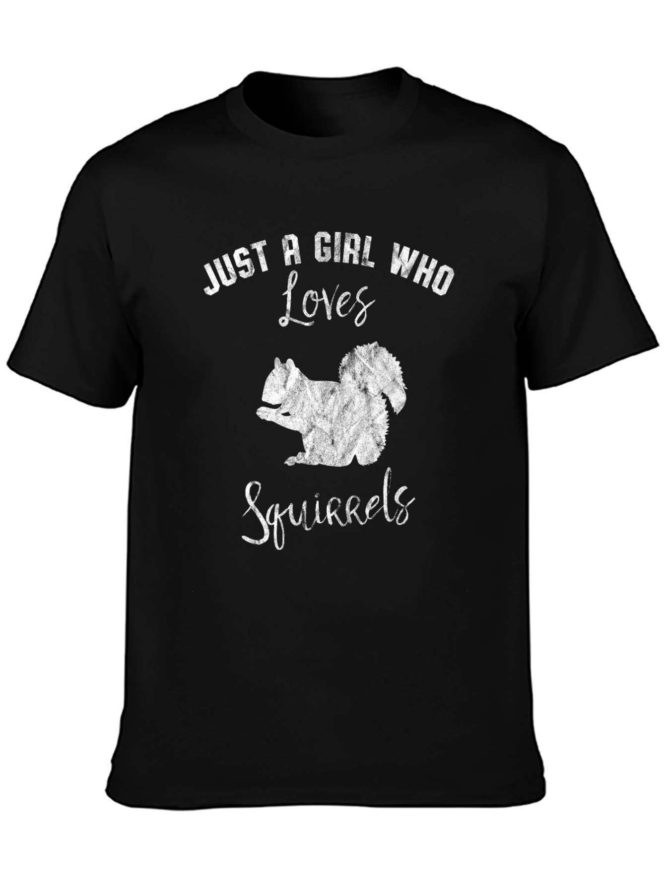 Black Girl Who Loves Squirrels Tee - Cute Animal Lover Shirt view 3