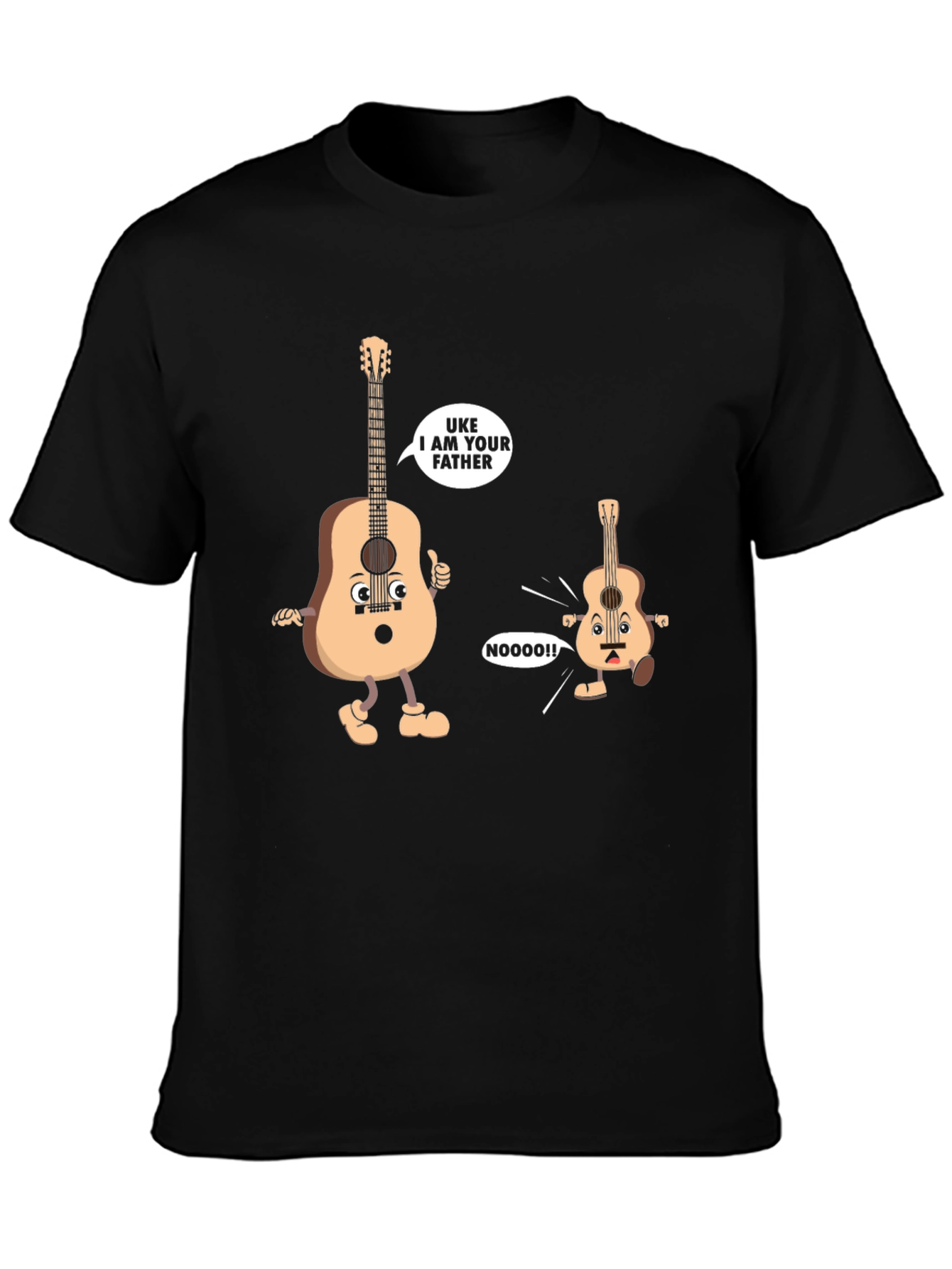 Black Uke I Am Your Father T-Shirt view 3