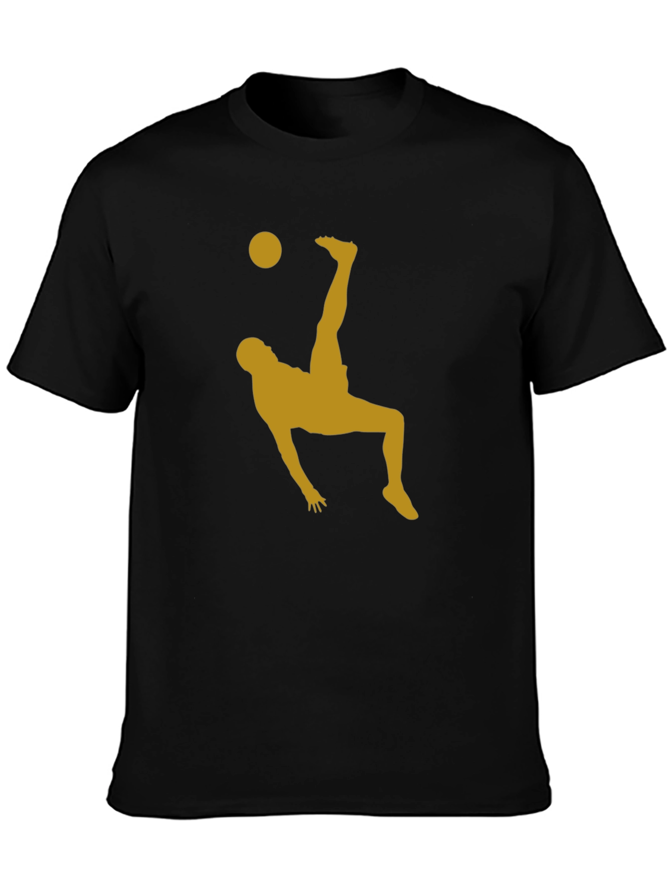 Black Bicycle Kick T-Shirt - Soccer Fan Tee view 3