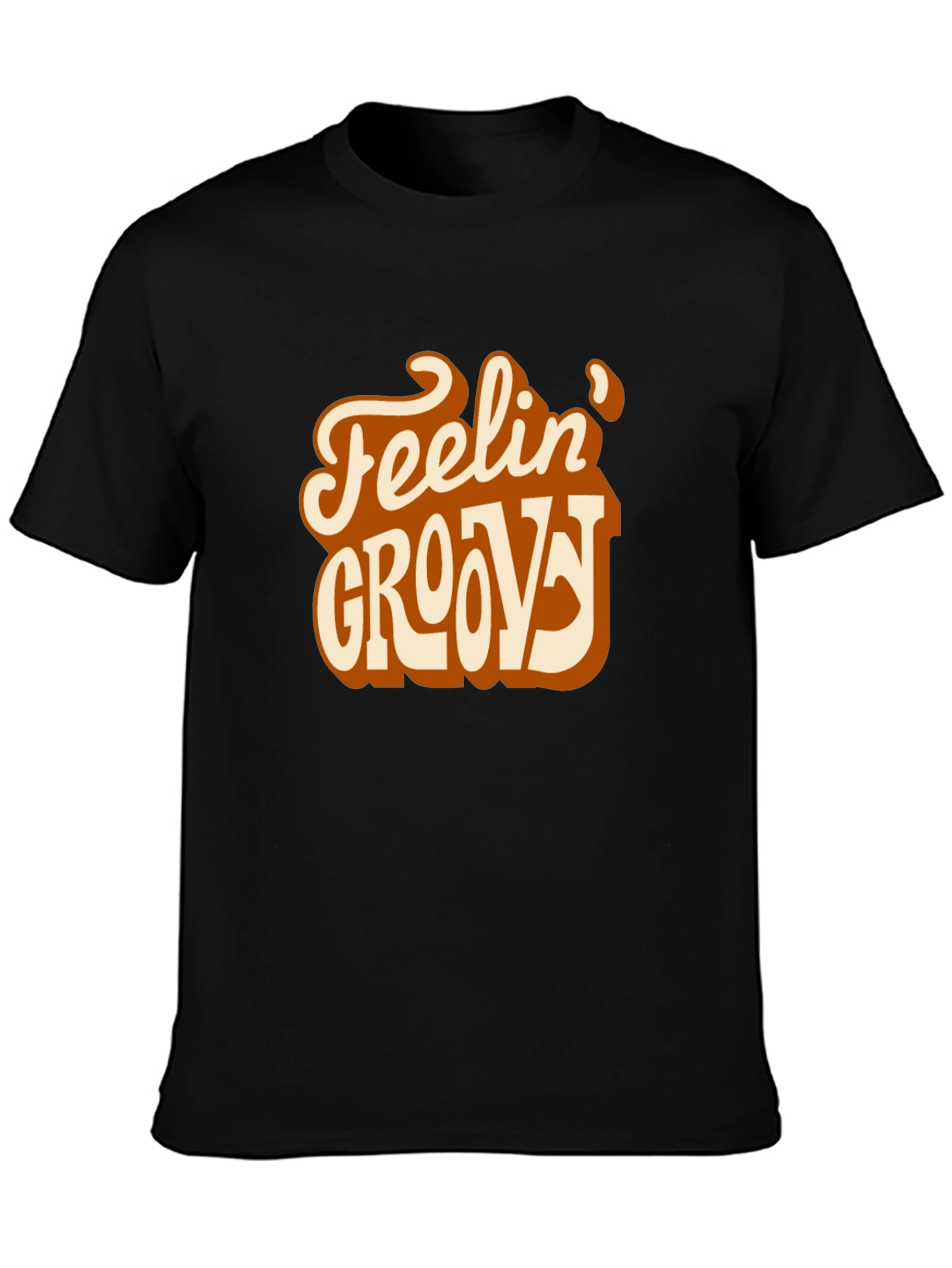 Black Feelin' Groovy Graphic T-Shirt - Retro Style view 3