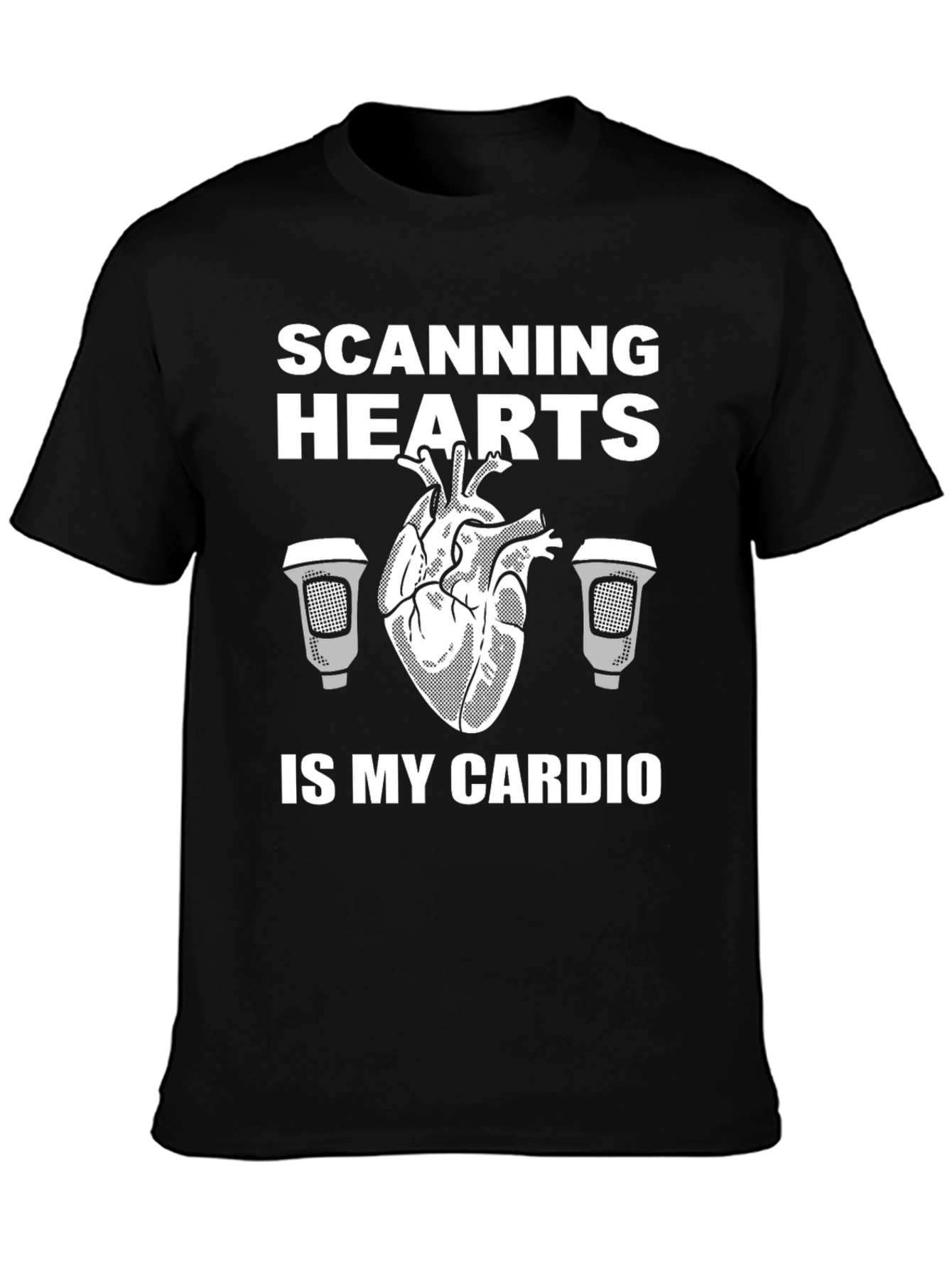 Scanning Hearts Is My Cardio Graphic Tee - 3