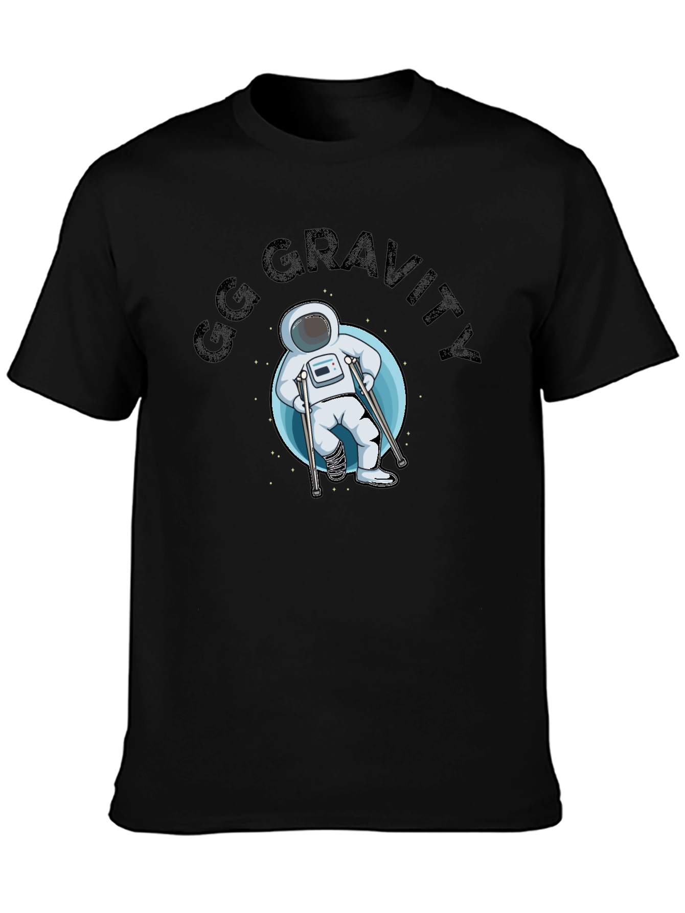 Black GG Gravity Astronaut T-Shirt view 3