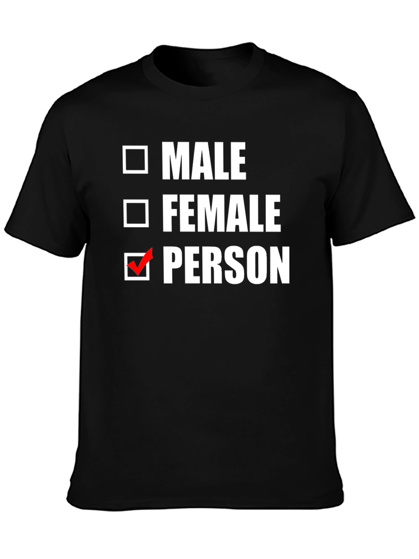 Black Person T-Shirt Gender Neutral view 3