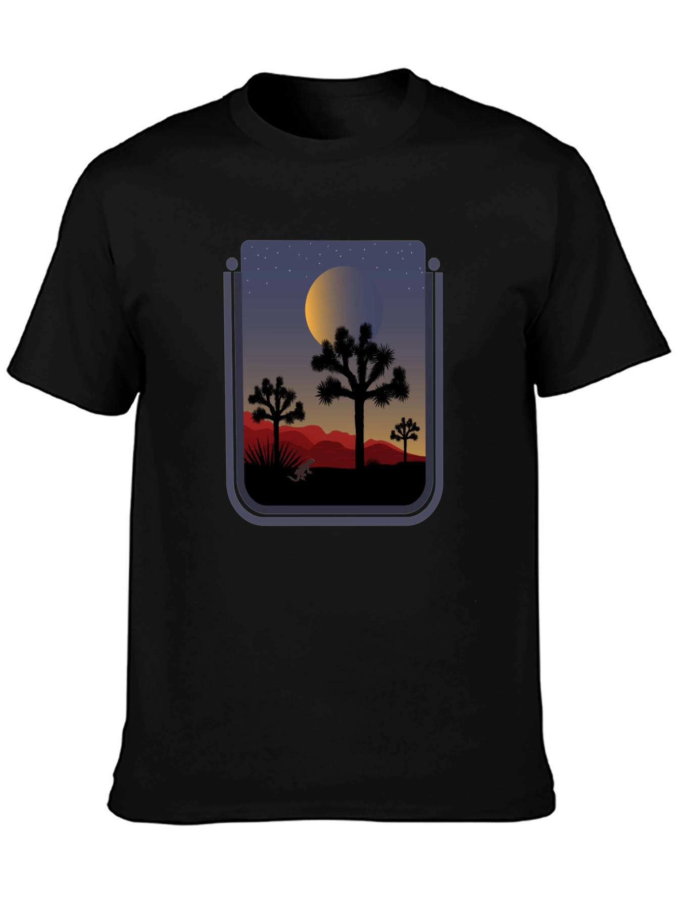 Desert Nightscape Graphic T-Shirt - 3