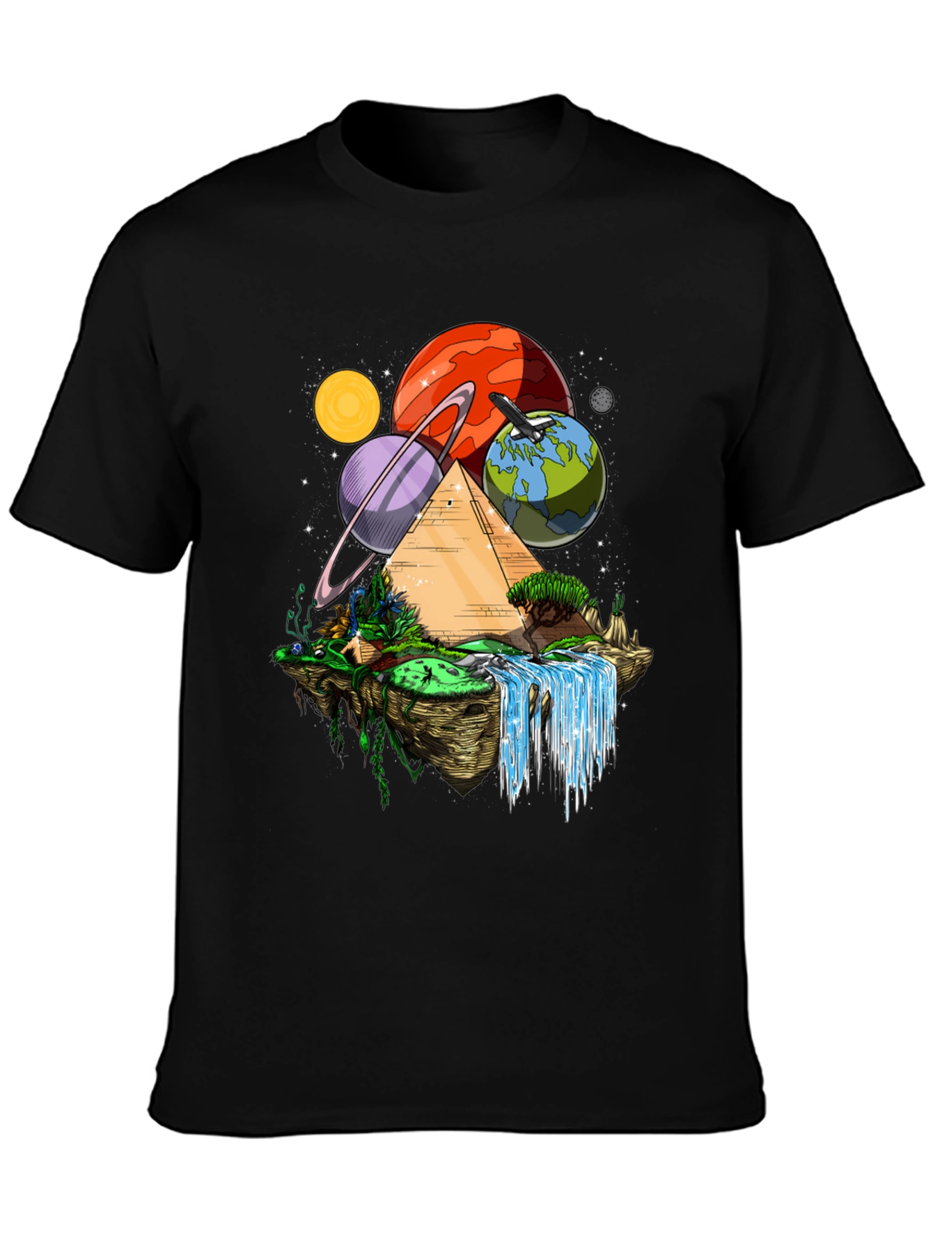 Cosmic Pyramid Black T-Shirt - 3