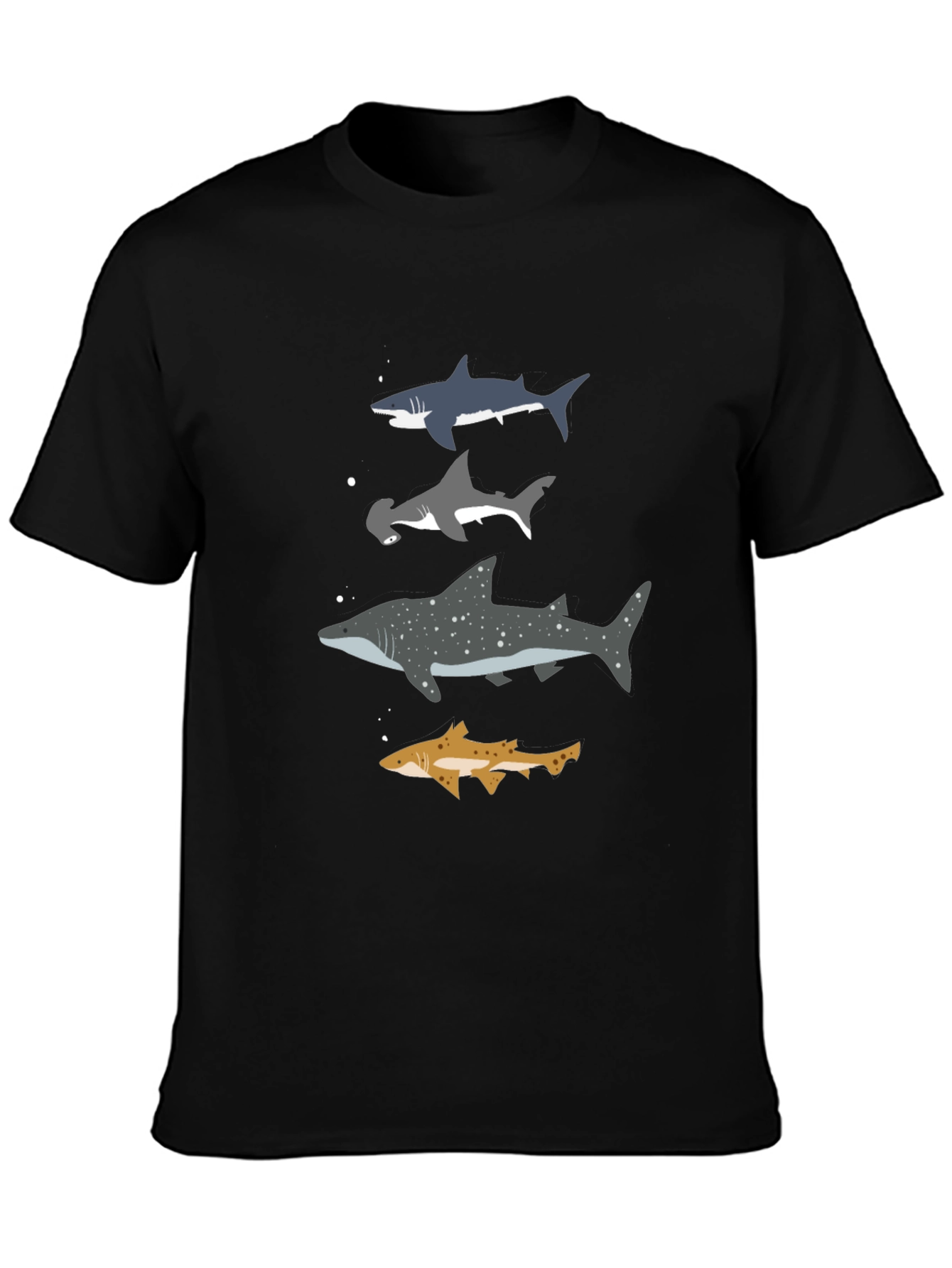 Black Shark Species T-Shirt - Marine Biology Tee view 3