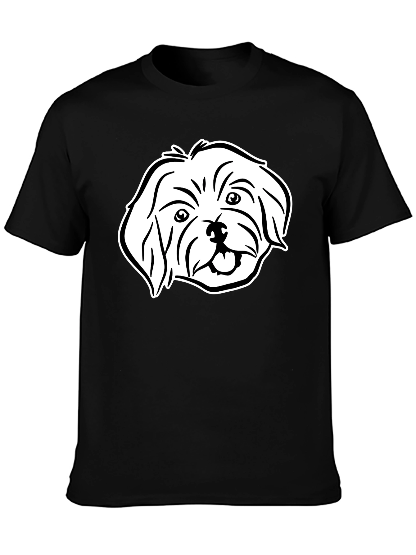 Black Dog Graphic Black T-Shirt view 3