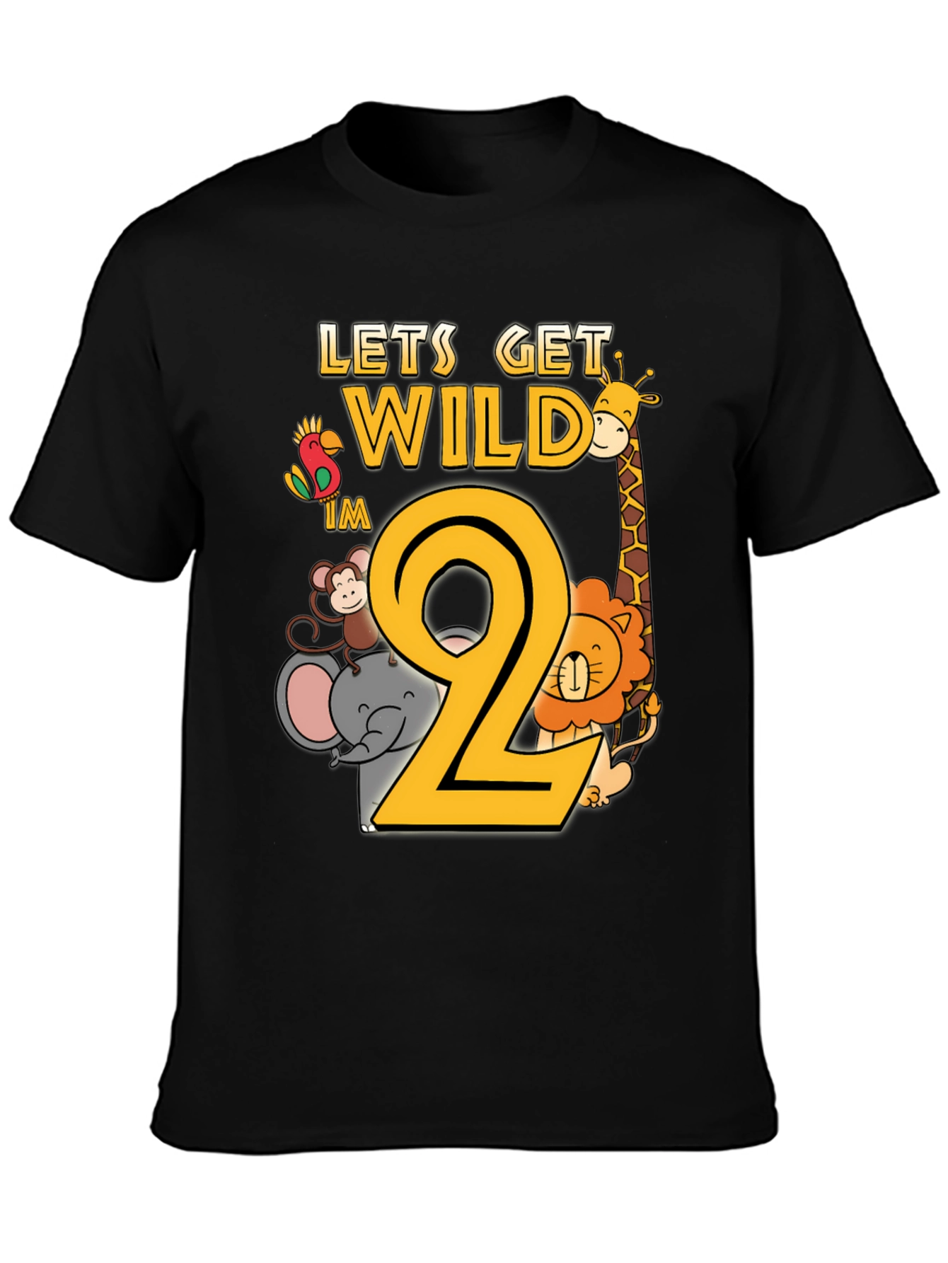 Let's Get Wild I'm 2nd Birthday T-Shirt - 3