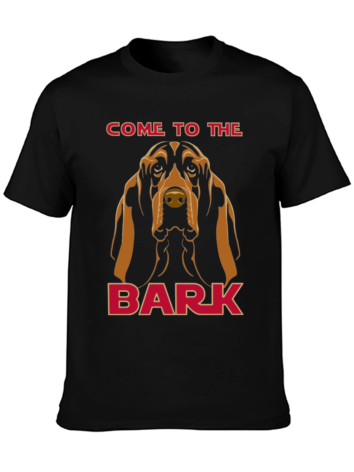 Black Come to the Bark Dog T-Shirt view 3