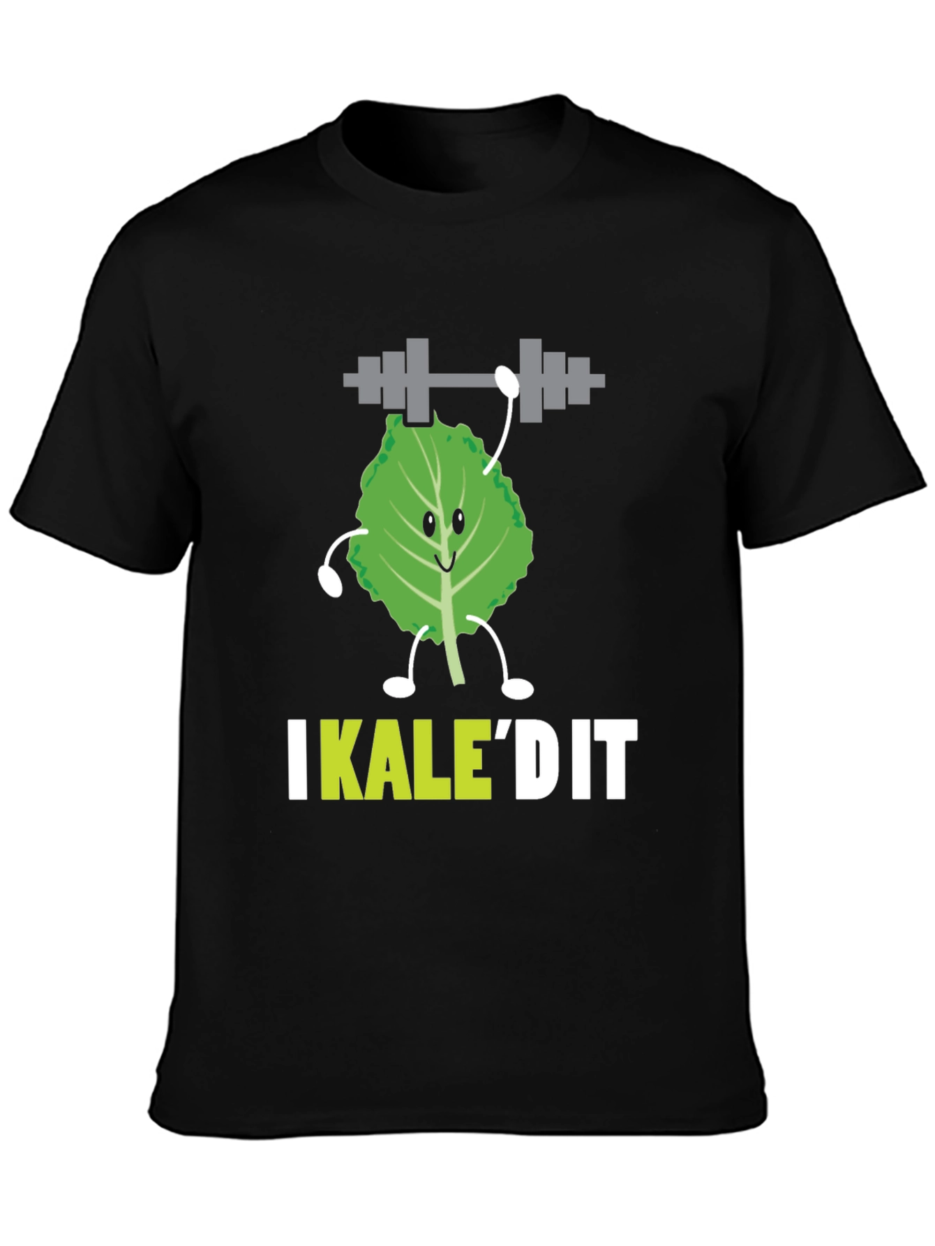 Black I Kale'd It Funny Workout T-Shirt  view 3
