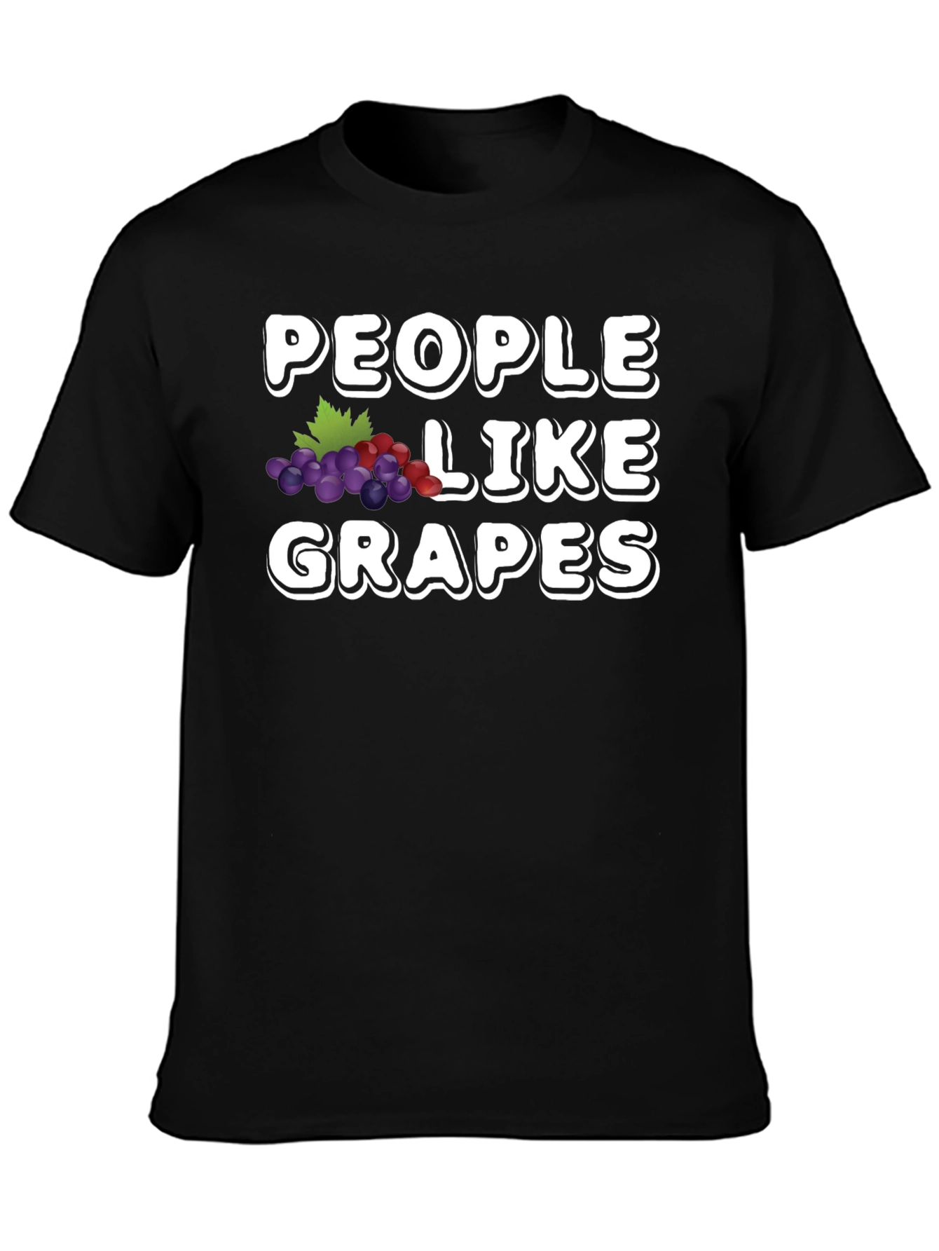 Black People Like Grapes Graphic T-Shirt view 3