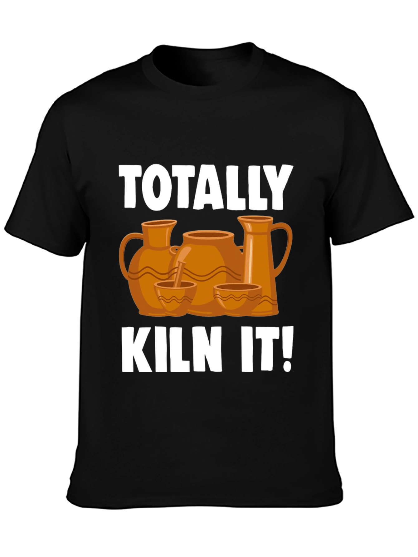 Black Totally Kiln It! Pottery T-Shirt view 3
