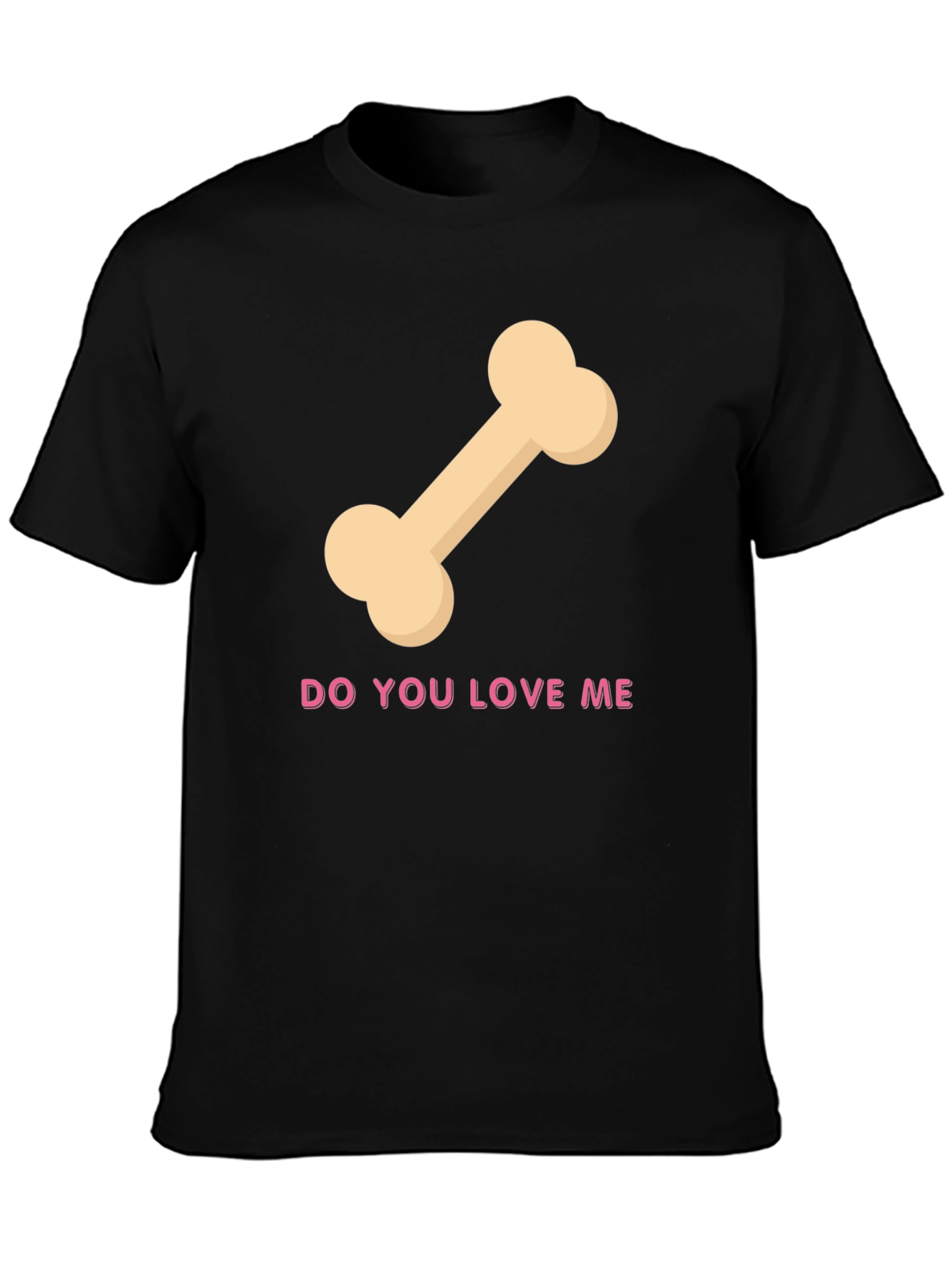 Black Do You Love Me Bone Graphic Tee view 3