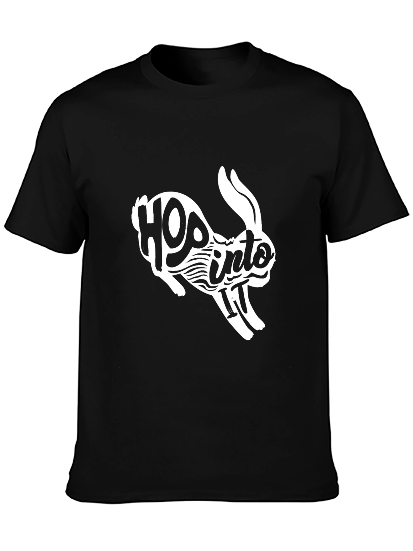 Black Hop Into It Graphic Tee view 3