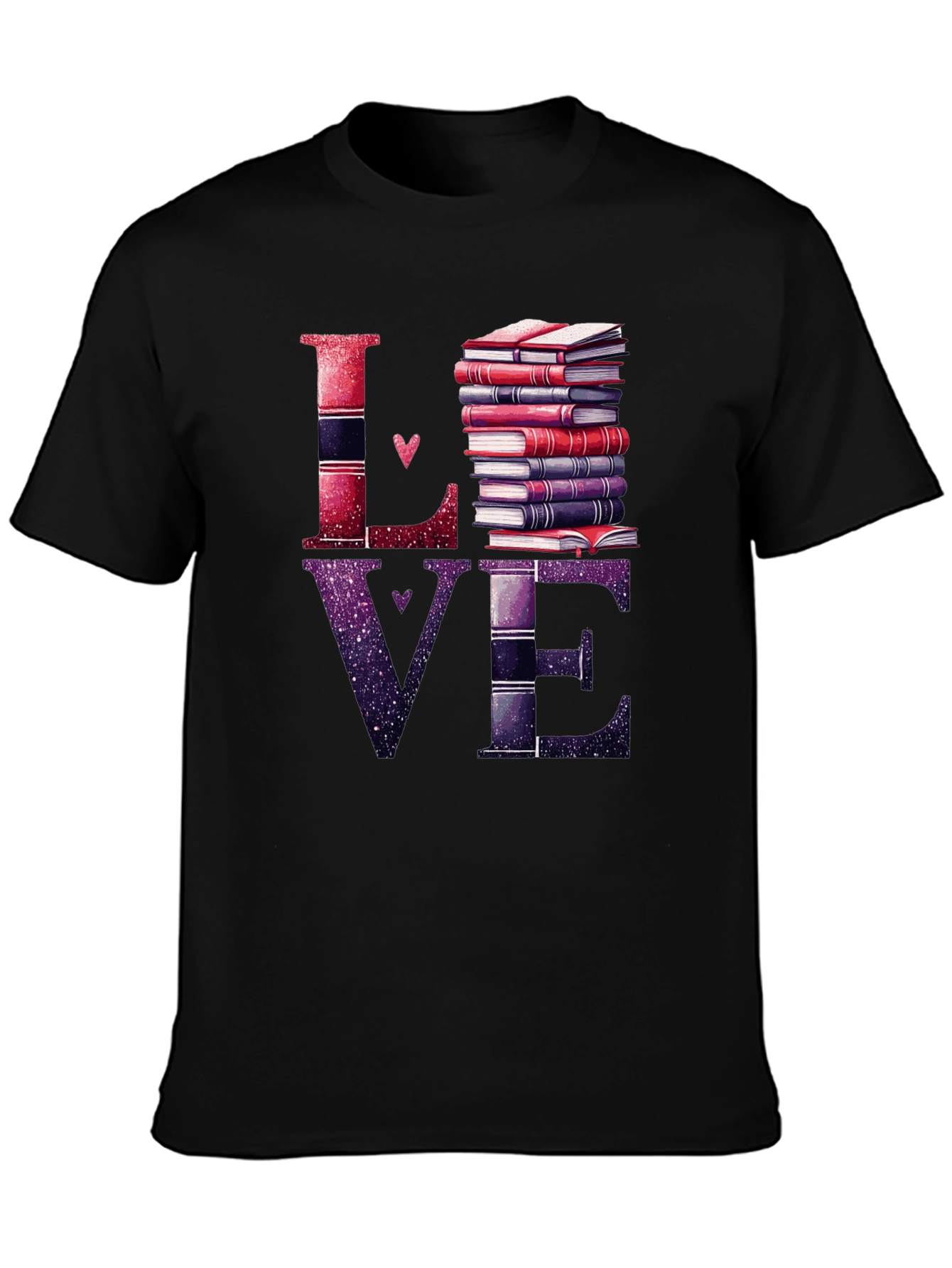 Black Love Books Graphic T-Shirt - Reader's Delight view 3