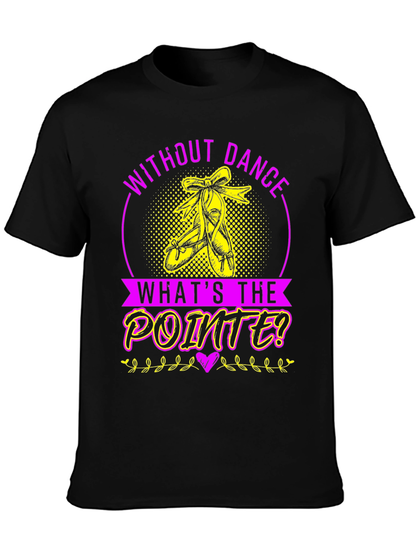 Black Dance Pointe T-Shirt - Ballet Lover Tee view 3
