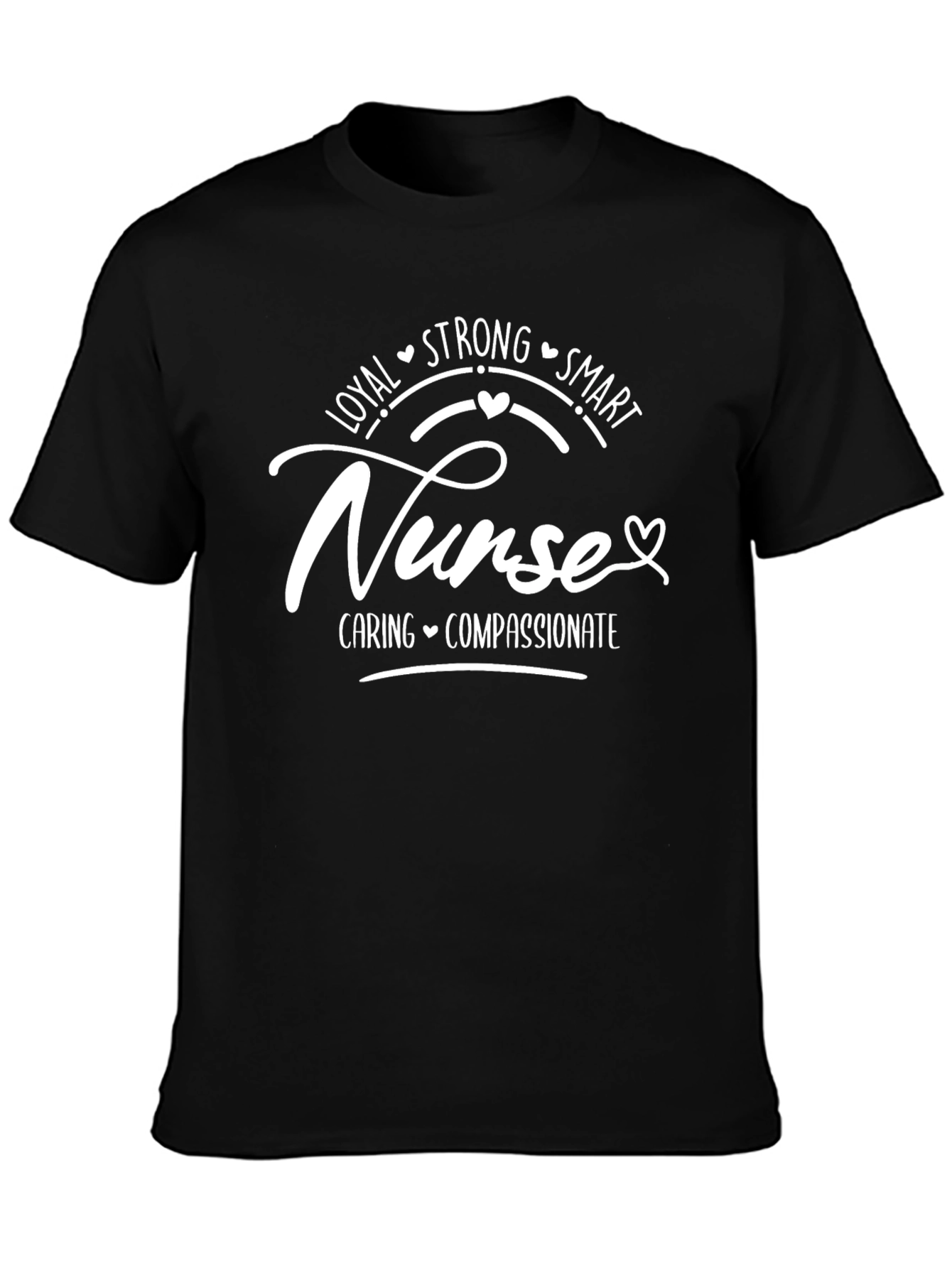 Black Nurse: Loyal, Strong, Smart T-Shirt view 3