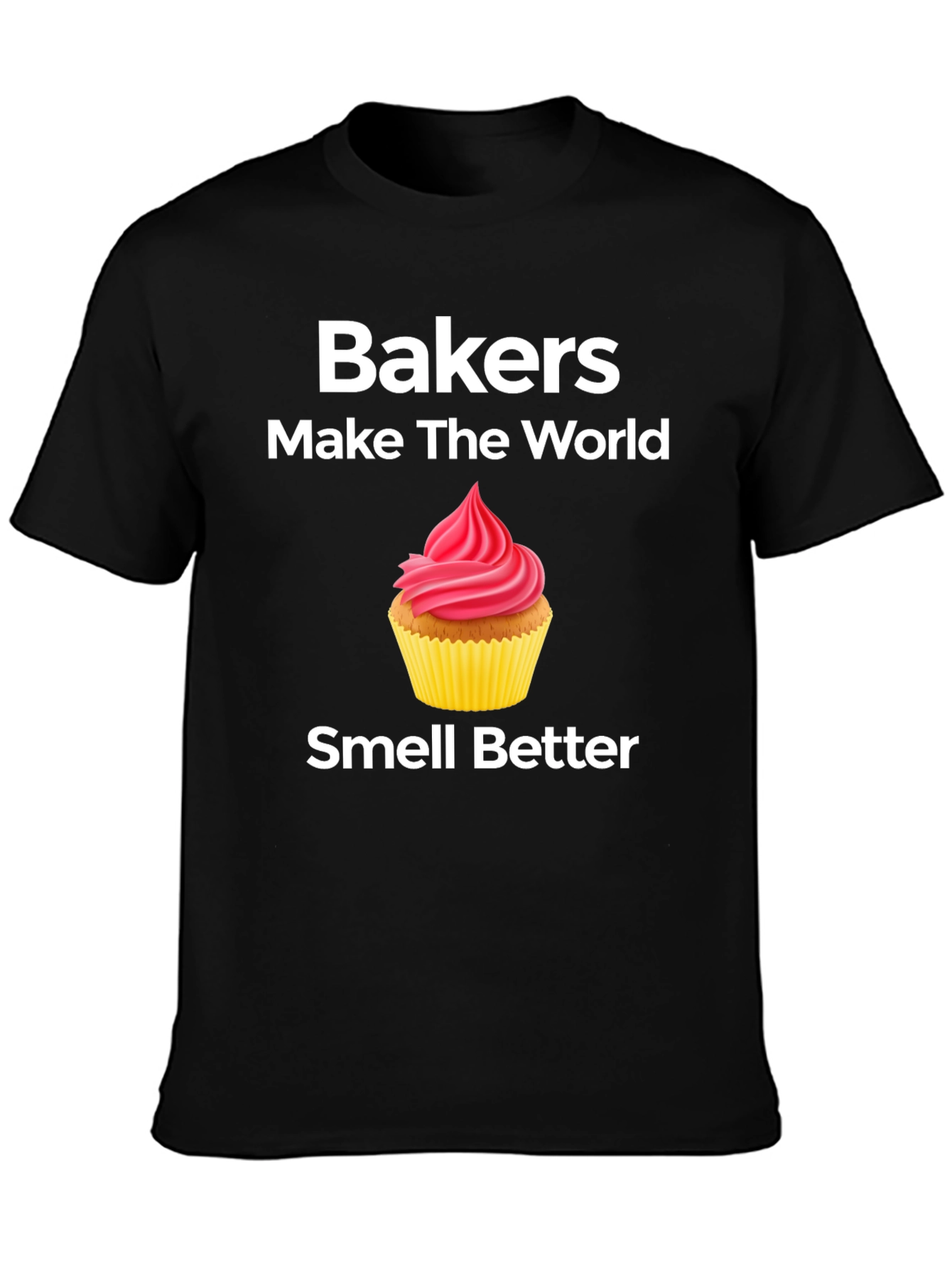 Black Baker's Make the World Smell Better T-Shirt view 3