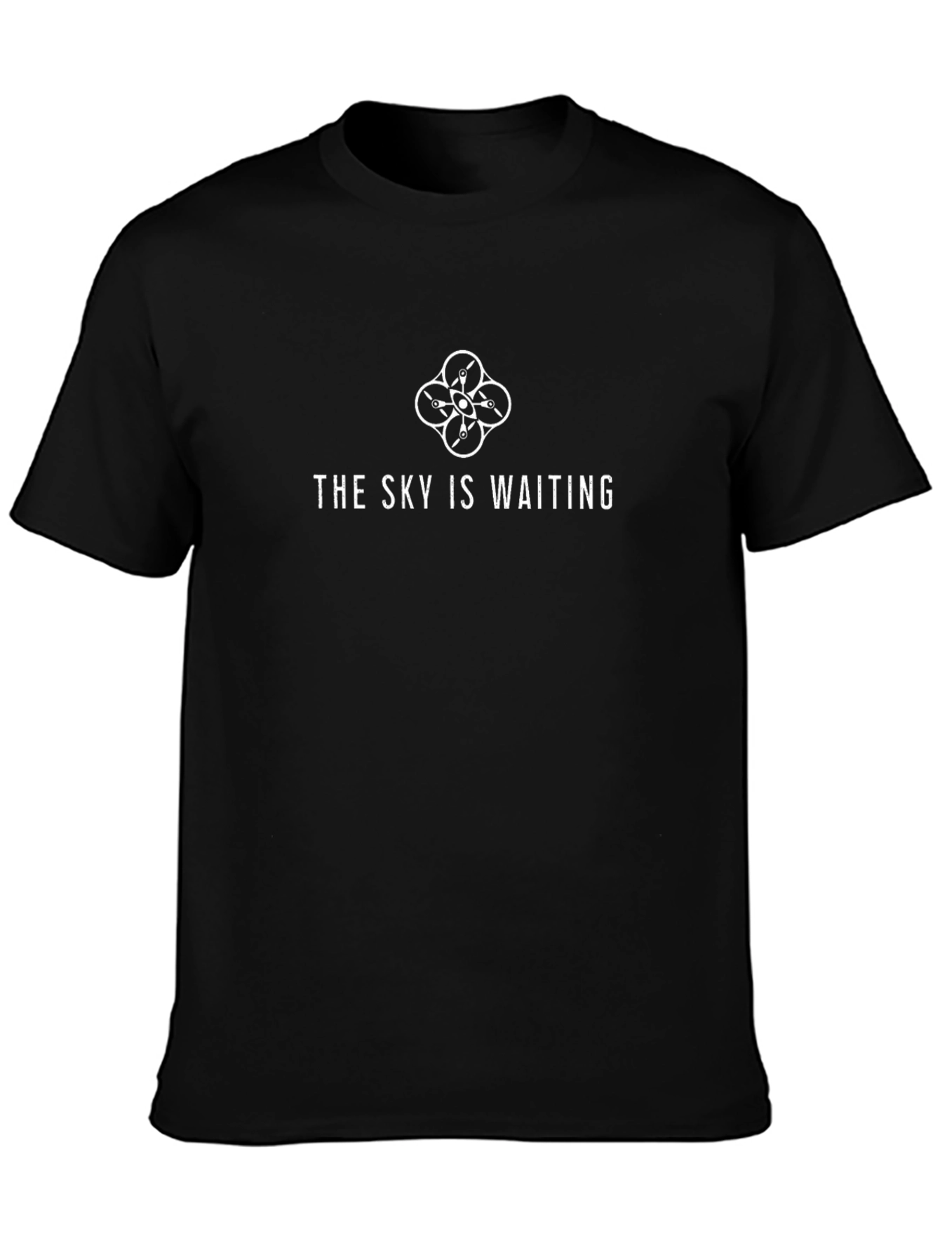 The Sky Is Waiting Drone T-Shirt - Black - 3