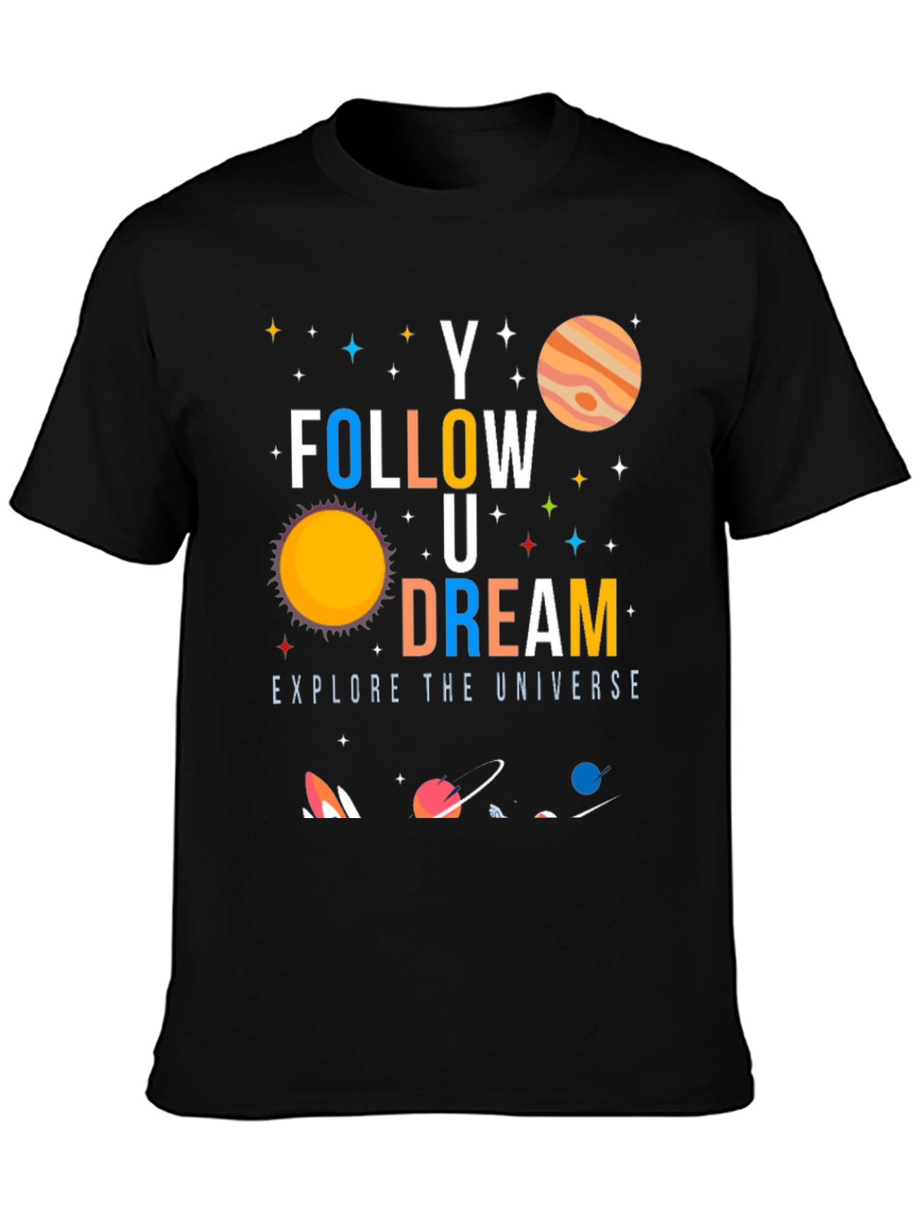 Follow Your Dream Universe Graphic T-Shirt - 3