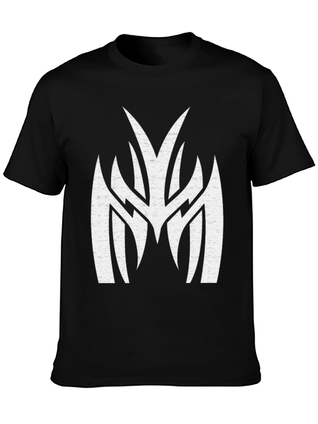 Black Bold Emblem Graphic Tee - Black Cotton view 3