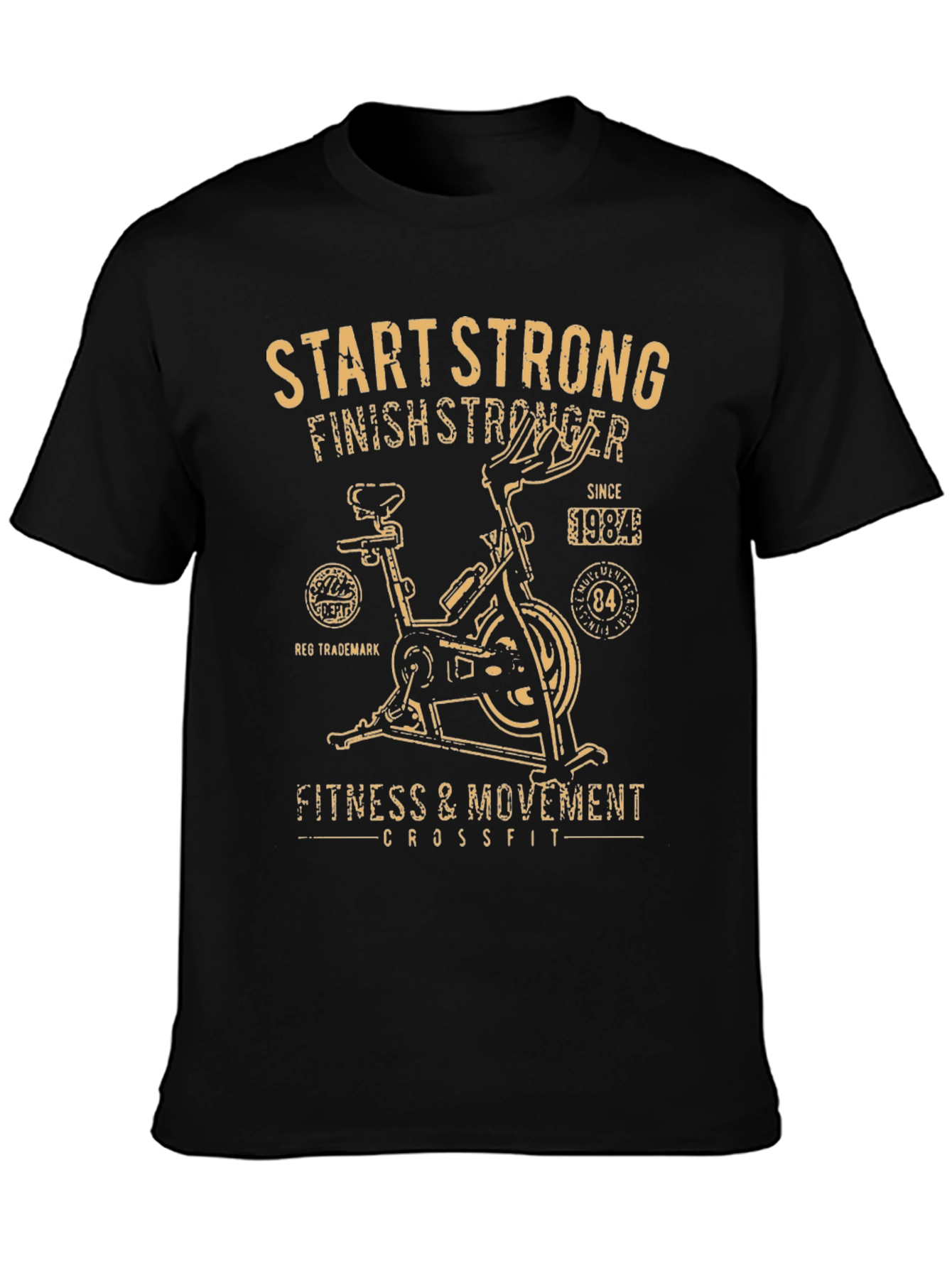 Black Start Strong Black Fitness T-Shirt view 3