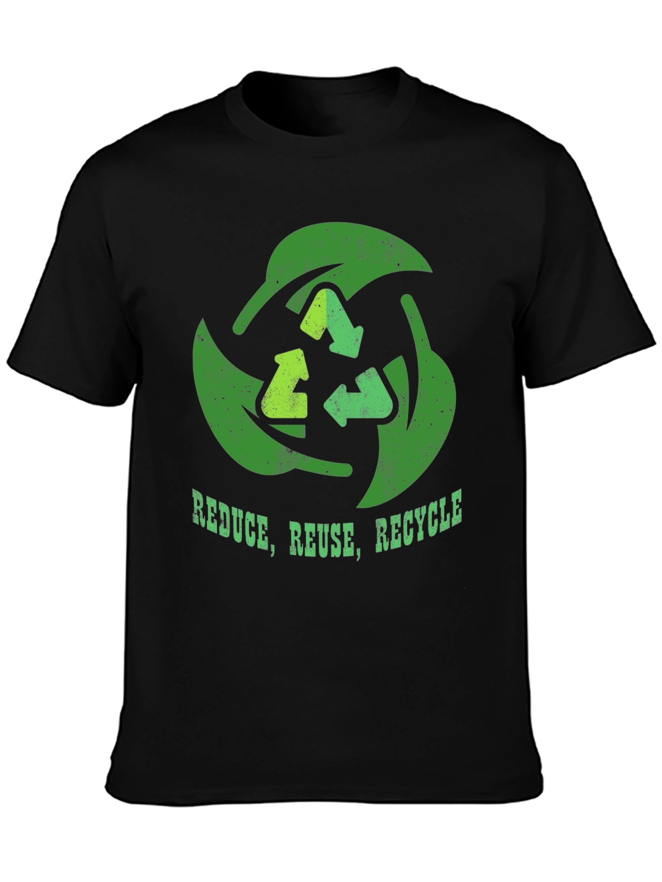 Reduce, Reuse, Recycle T-Shirt - Eco-Friendly Green Design - 3