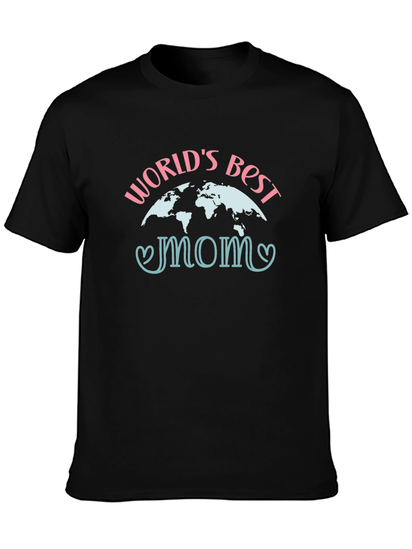 Black World's Best Mom Graphic Tee - Black view 3