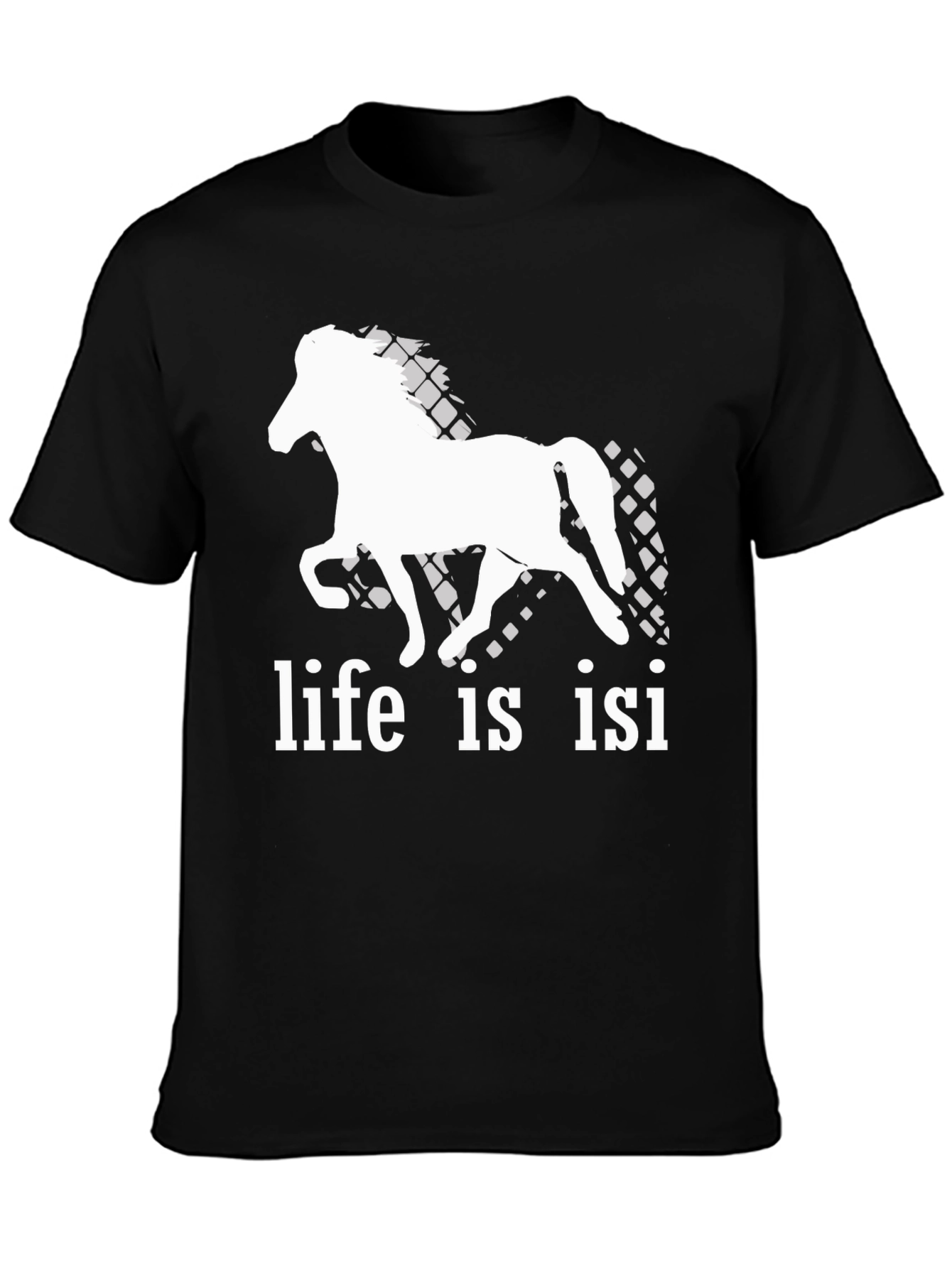 Black Life is Isi T-Shirt - Horse Lover Tee view 3