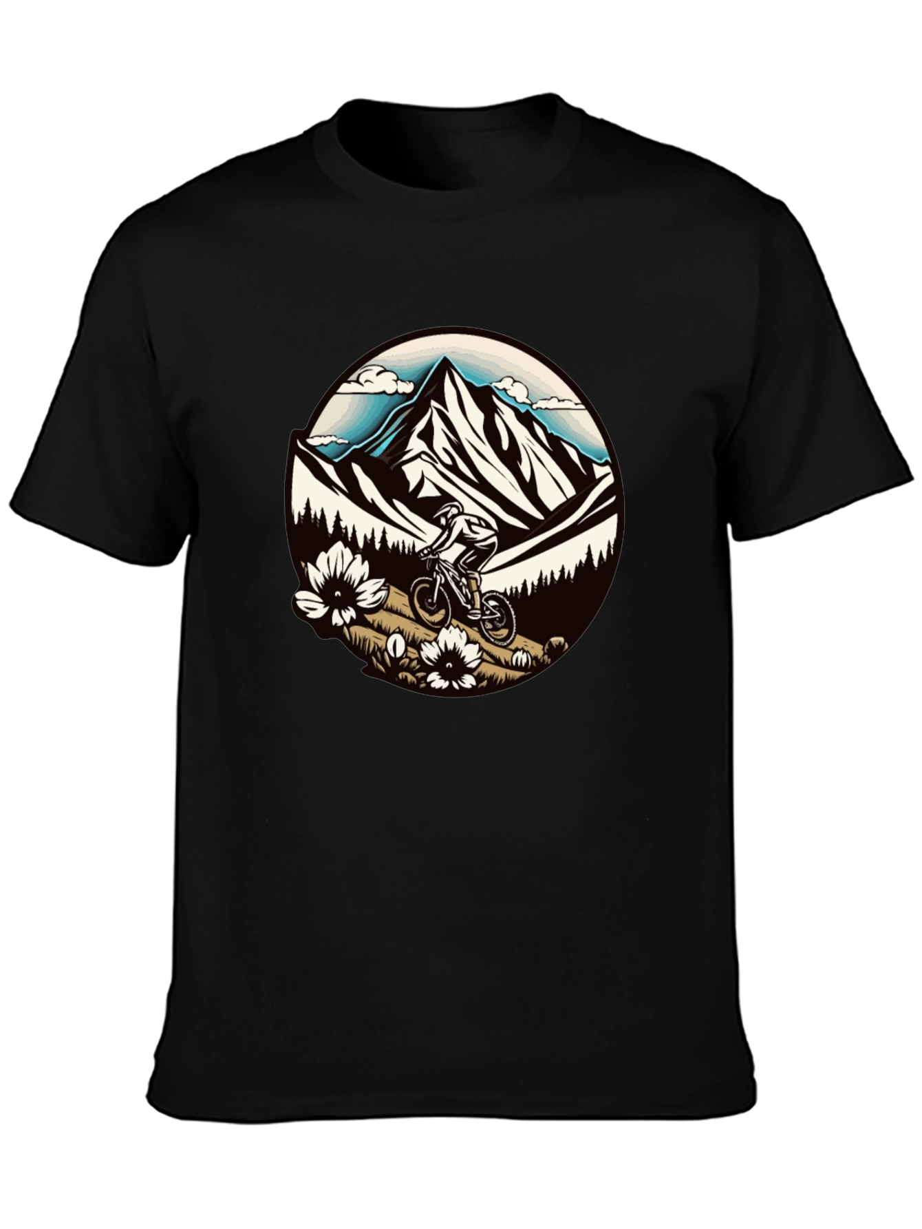 Black Mountain Biker Graphic Tee view 3
