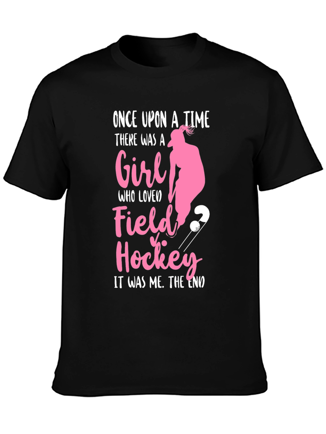Black Field Hockey Girl's T-Shirt - Once Upon A Time Tee view 3