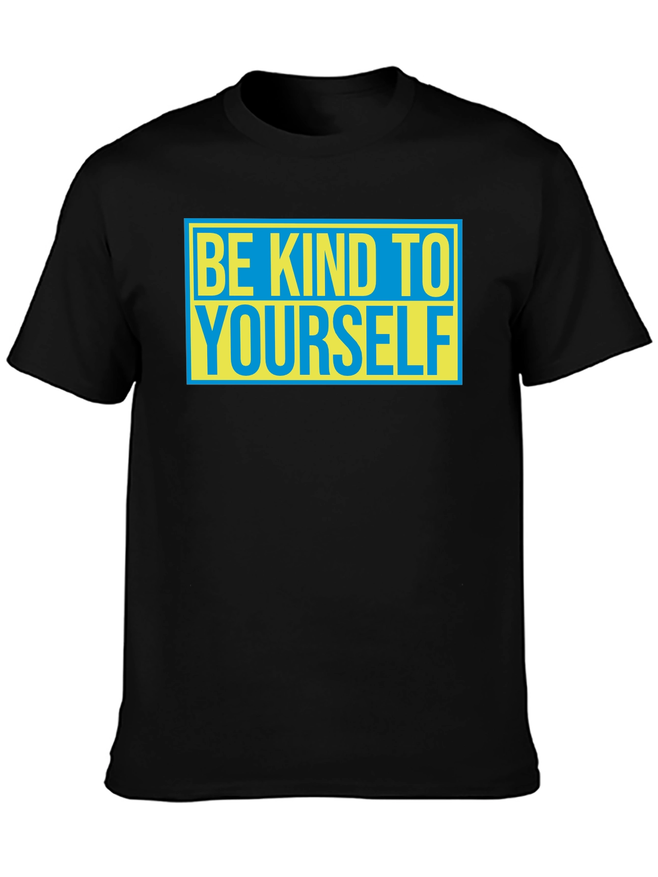 Black Be Kind To Yourself Graphic Tee - Black view 3