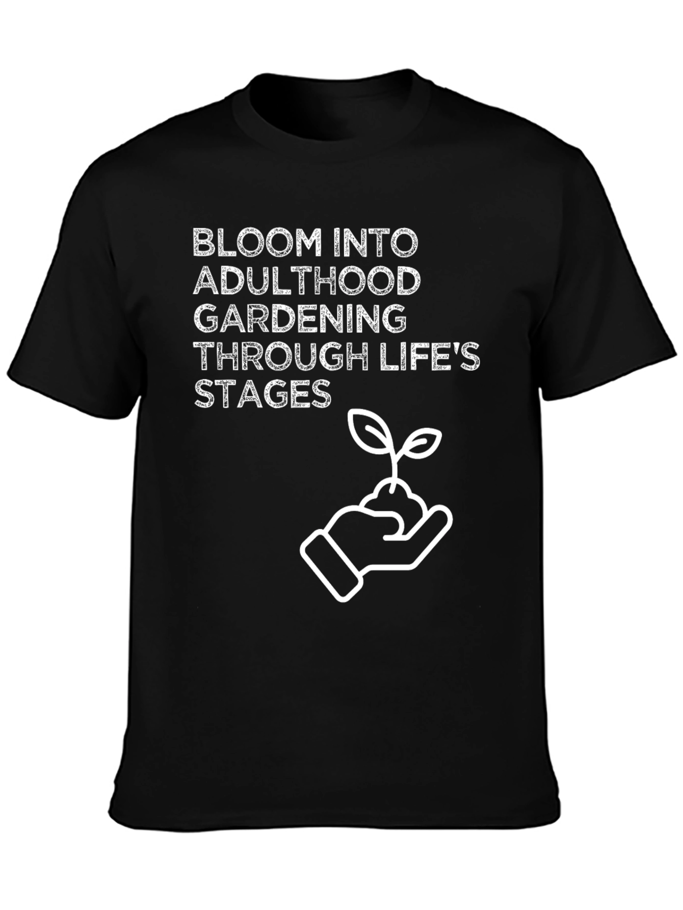 Black Bloom Into Gardening T-Shirt view 3