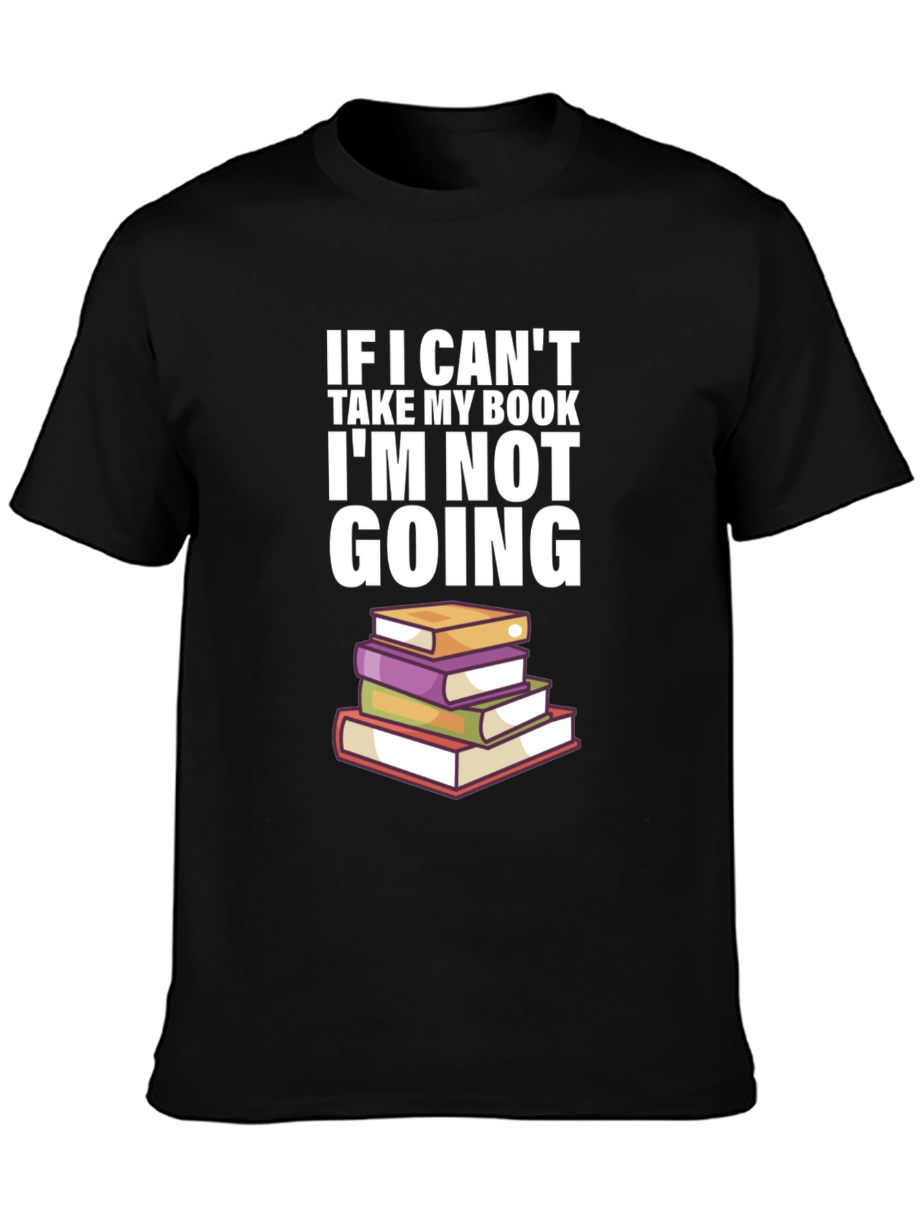 Black Book Lover T-Shirt - If I Can't Take My Book! view 3