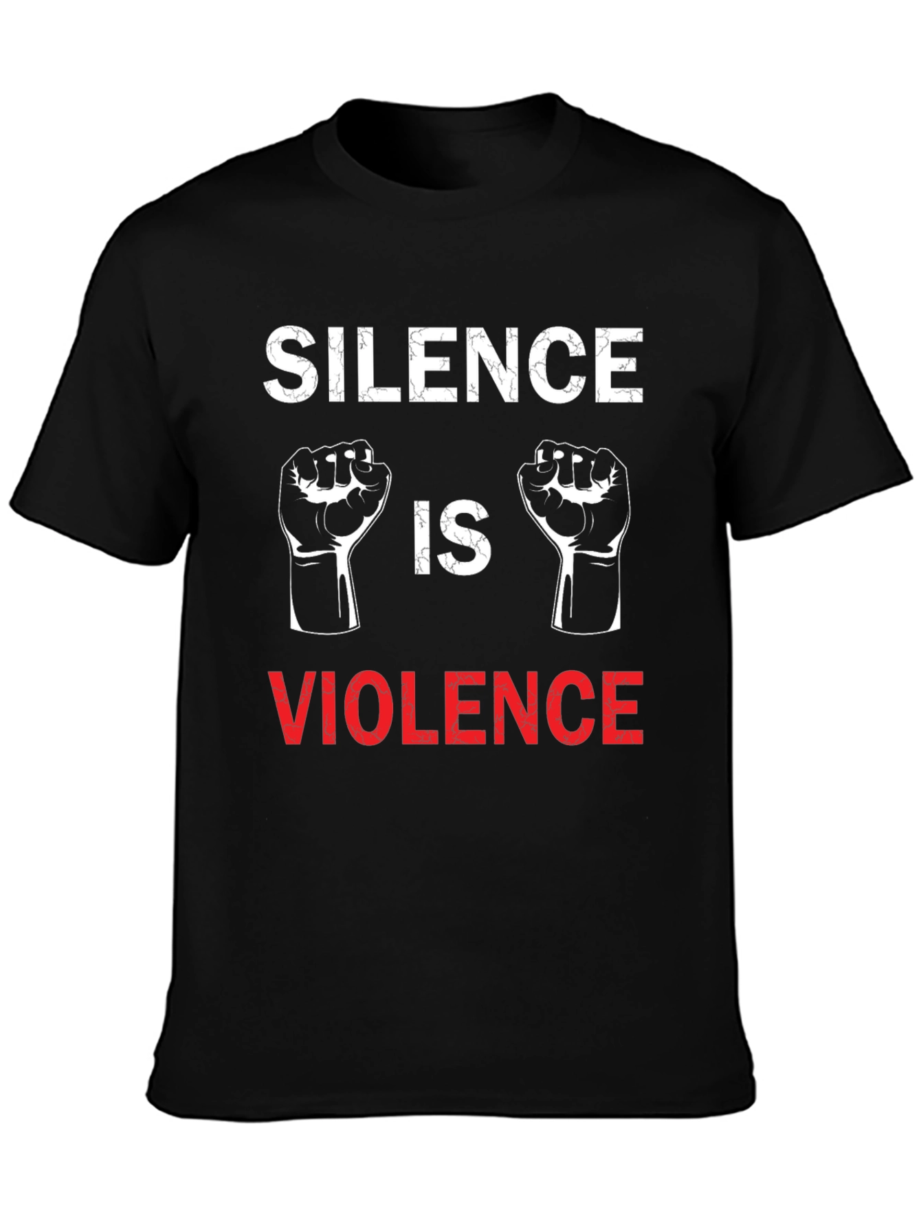 Black Silence is Violence Graphic T-Shirt view 3