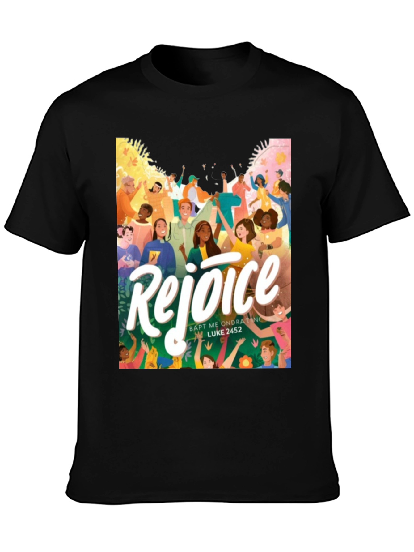 Rejoice Graphic Print T-Shirt - 3