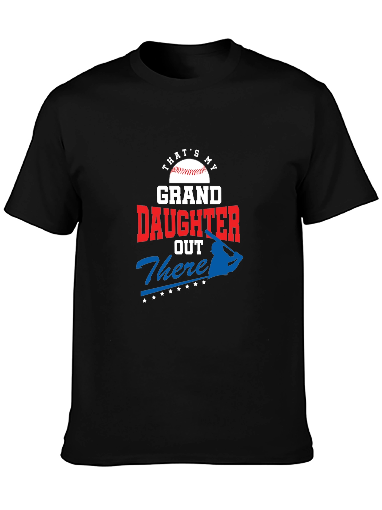 Black Granddaughter Baseball T-Shirt view 3