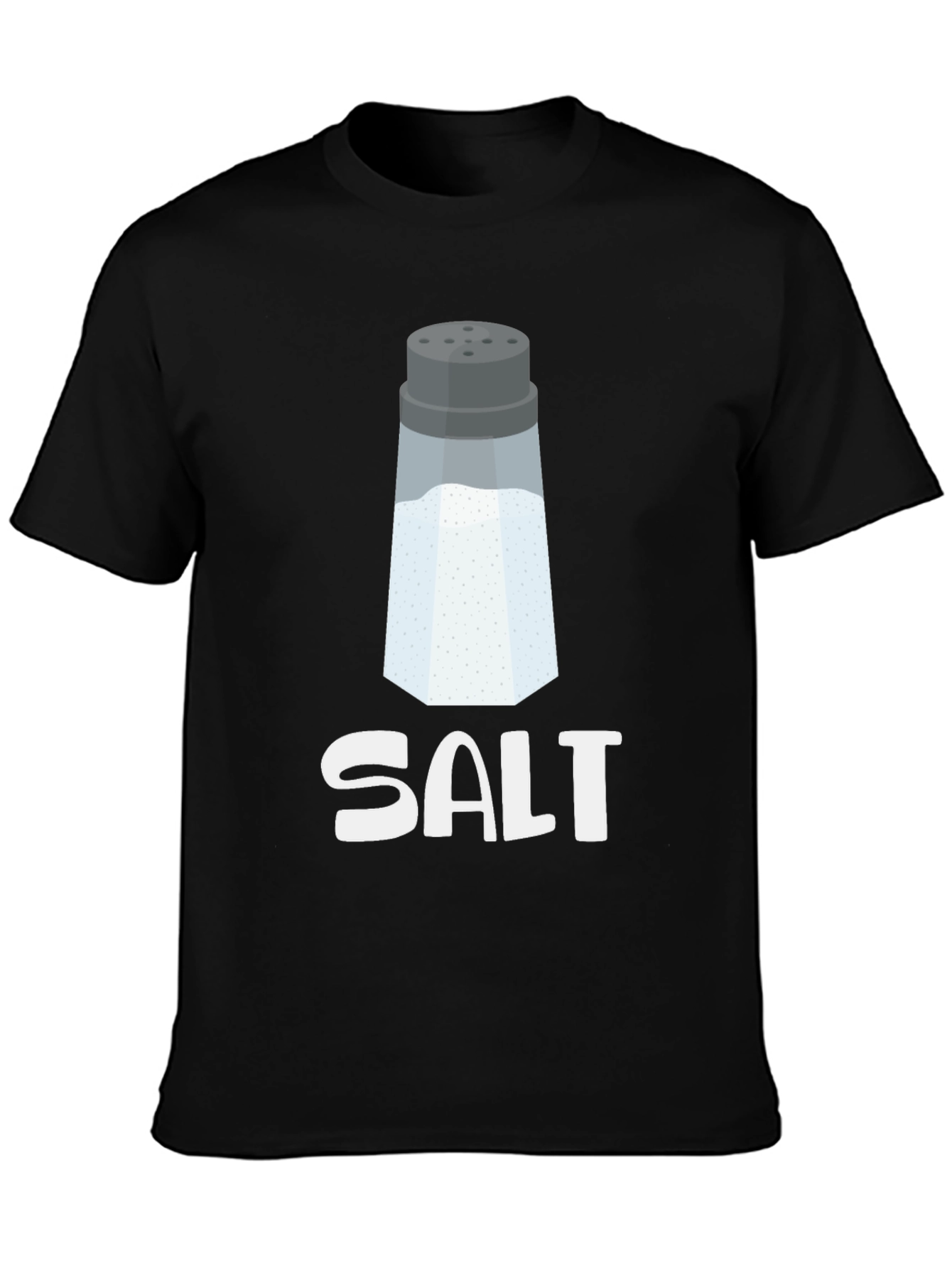 Black Novelty Salt Shaker Graphic Tee - Black view 3