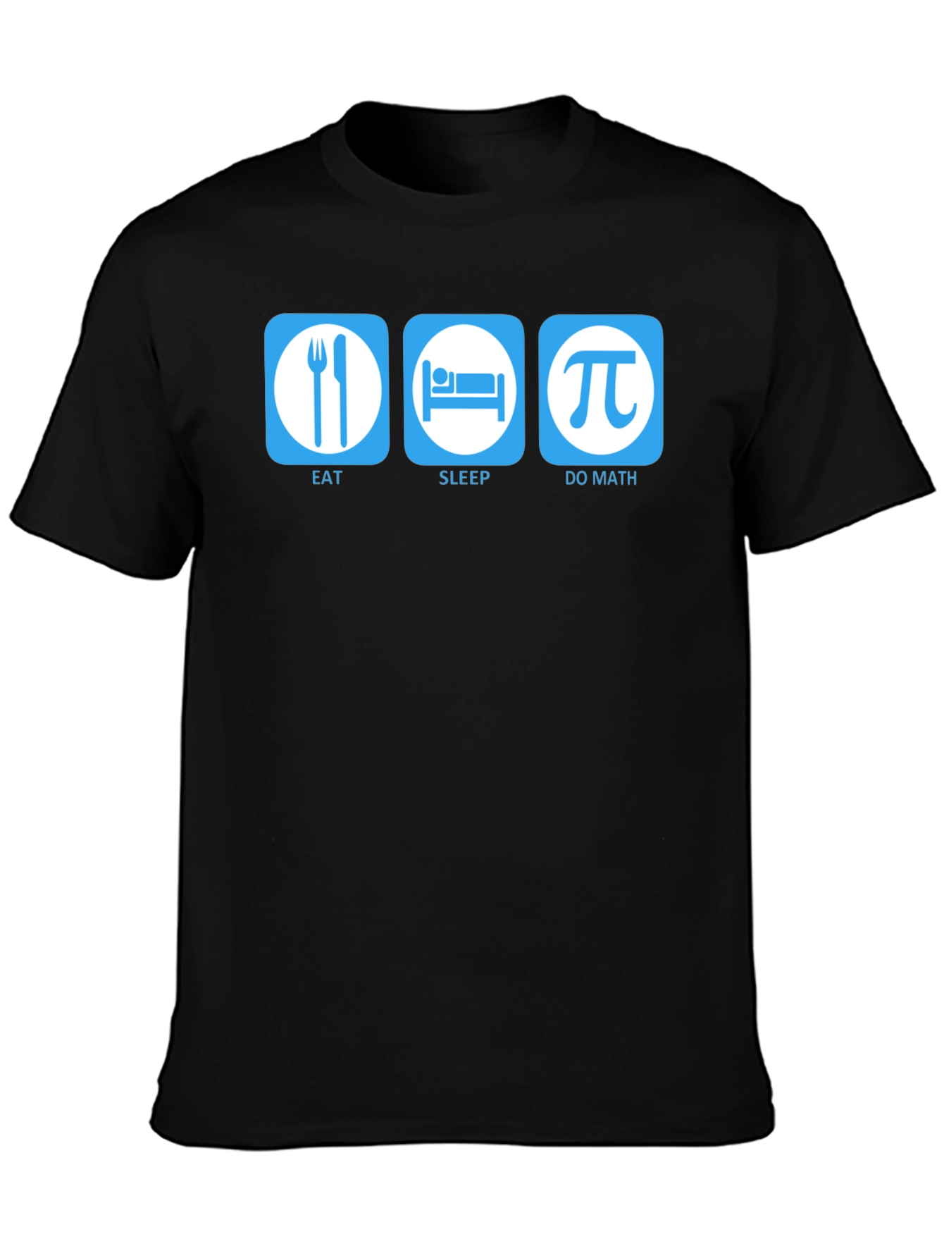 Black Eat Sleep Do Math T-Shirt - Funny Math Lover Tee view 3
