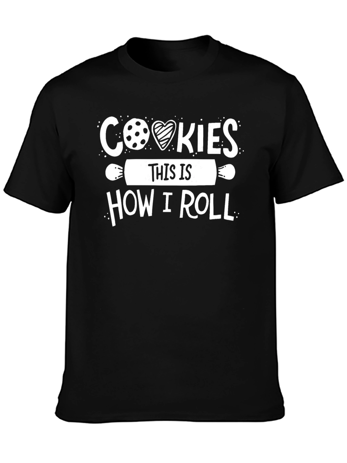 Black Cookies This Is How I Roll T-Shirt view 3