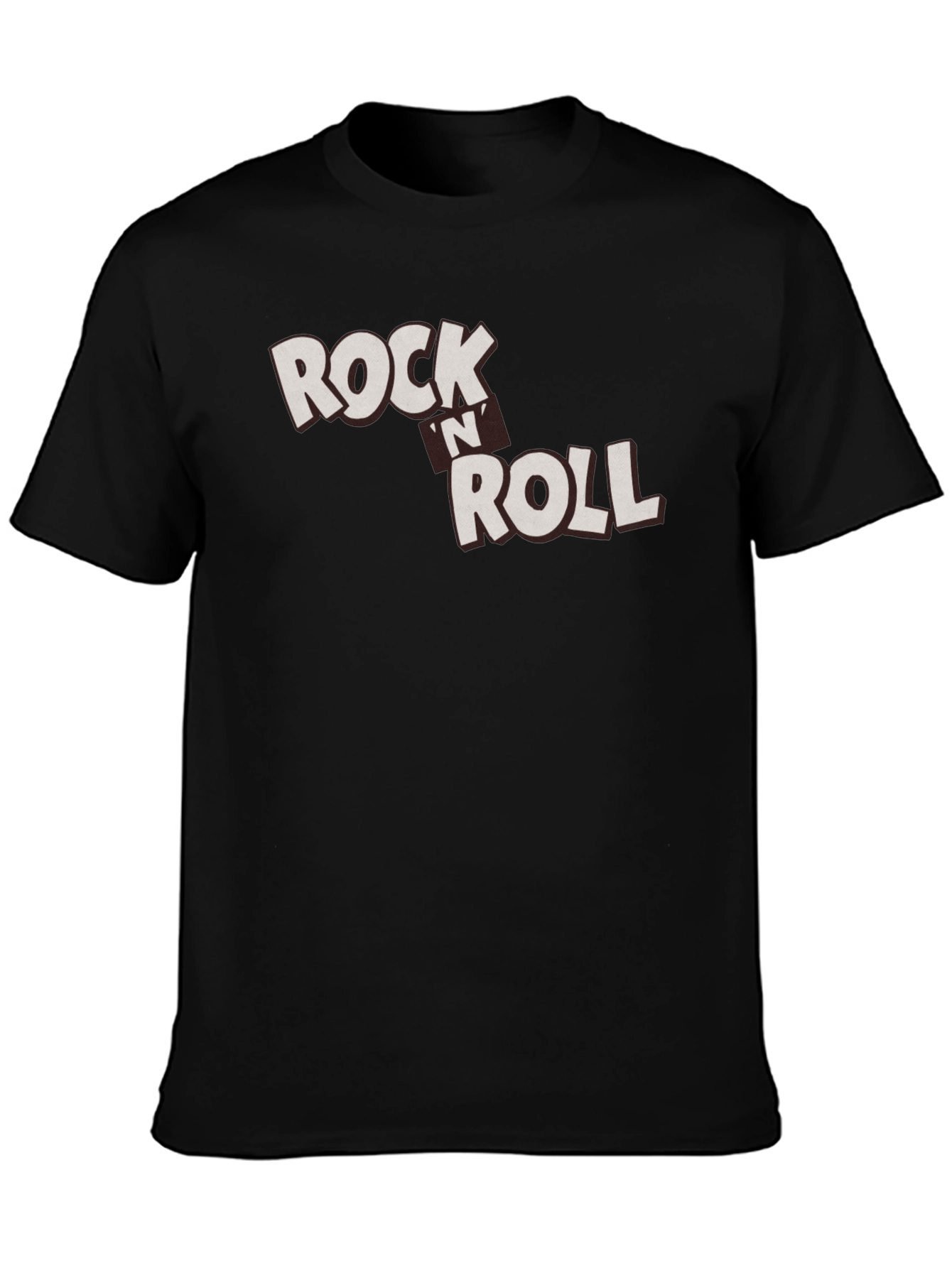 Black Rock 'n' Roll Graphic Black T-Shirt view 3