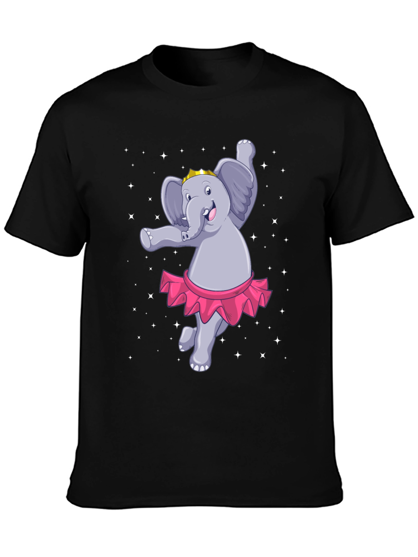 Black Dancing Elephant T-Shirt view 3