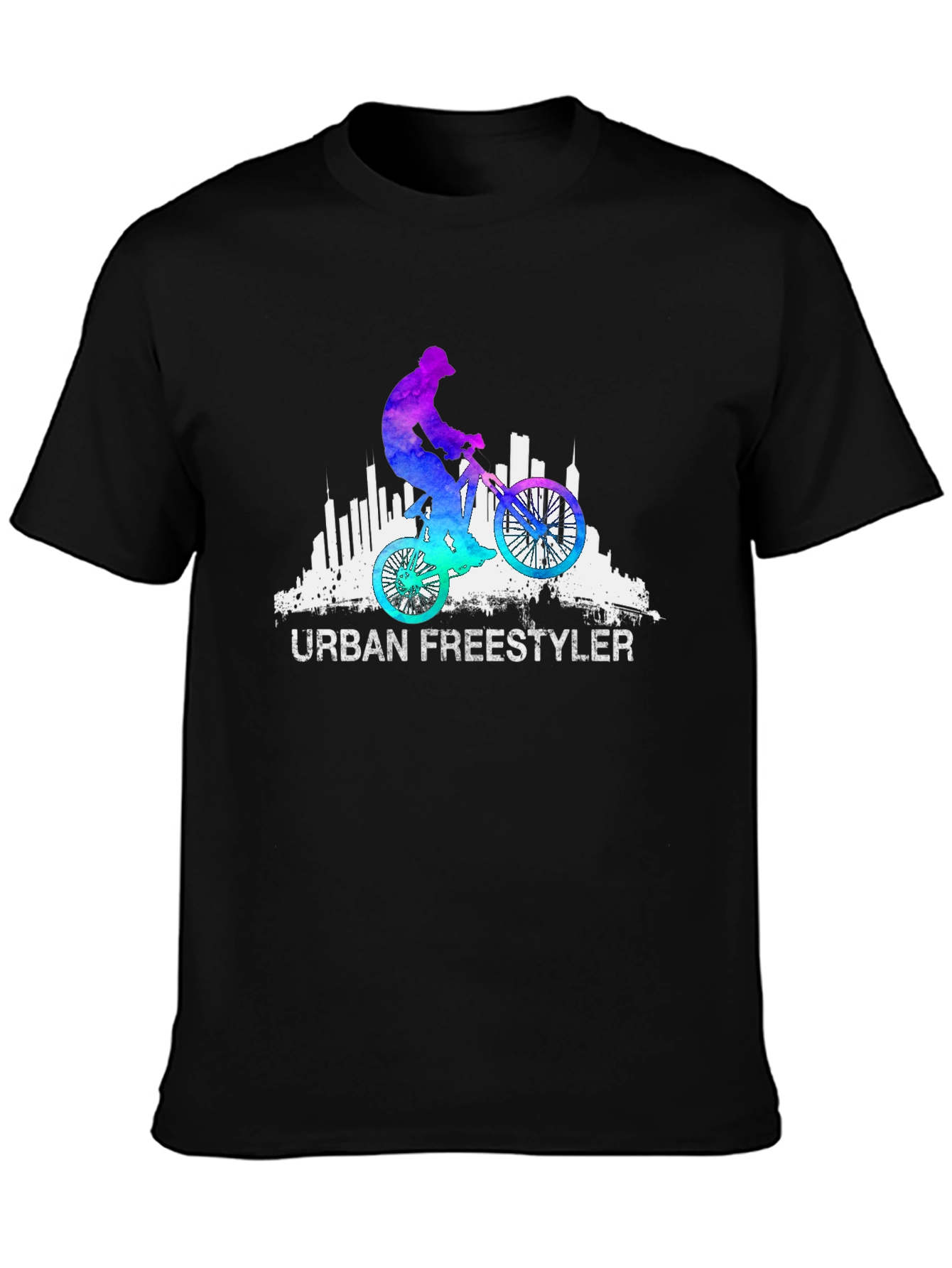 Black Urban Freestyler Graphic Tee - Black view 3