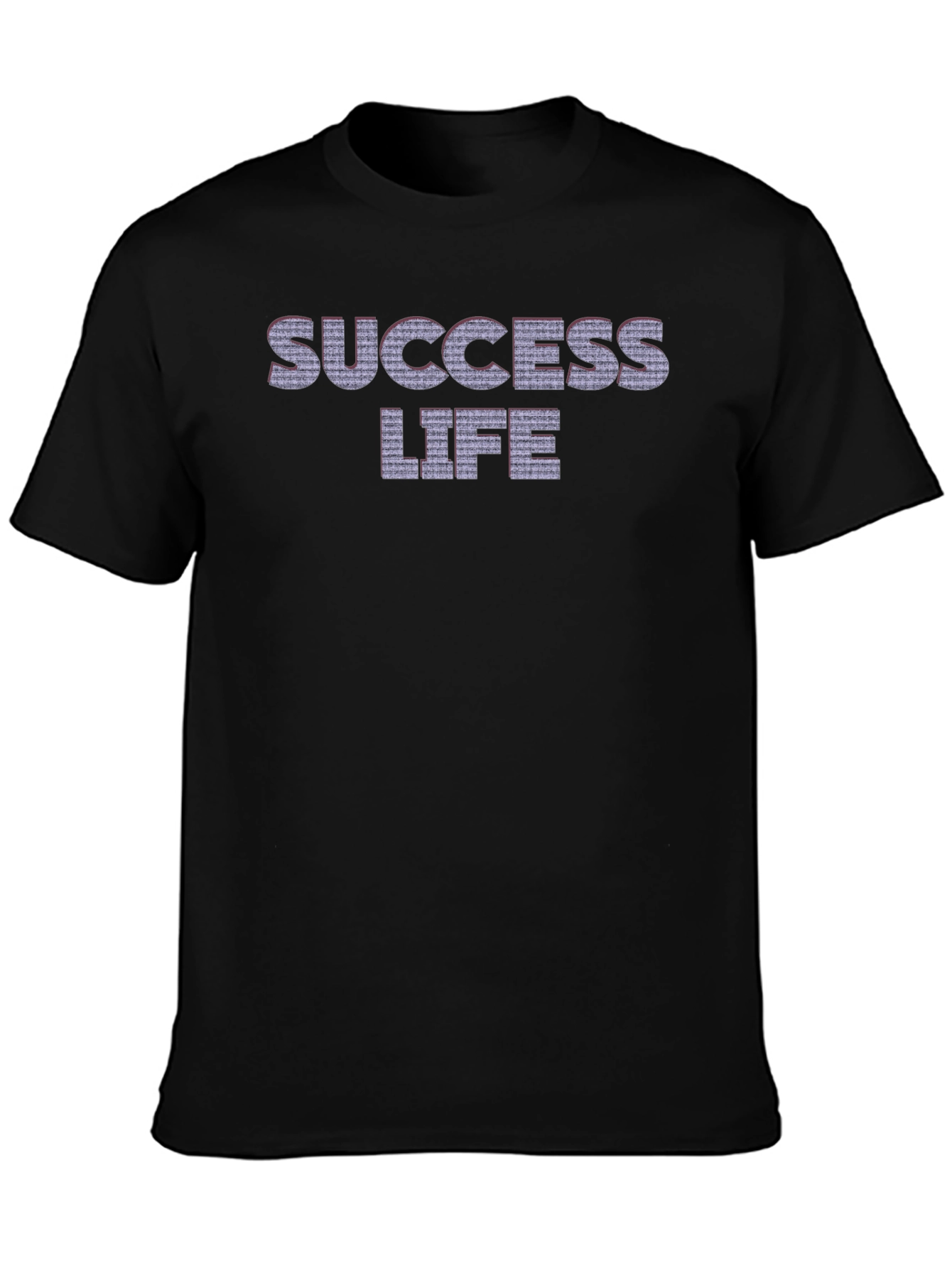 Black Success Life Graphic Tee - Black view 3