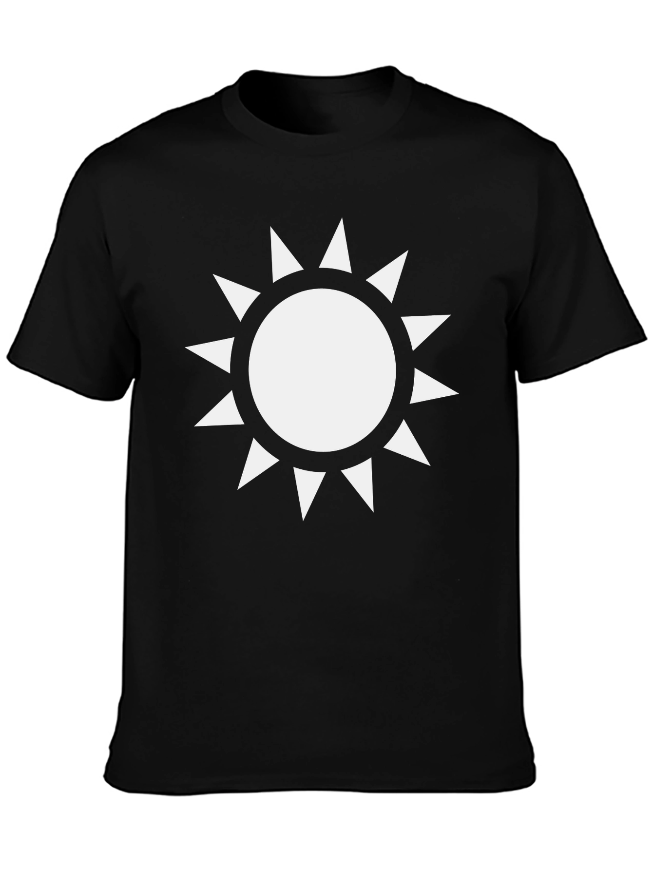 Black Sunburst Graphic T-Shirt - Stylish Casual Wear view 3
