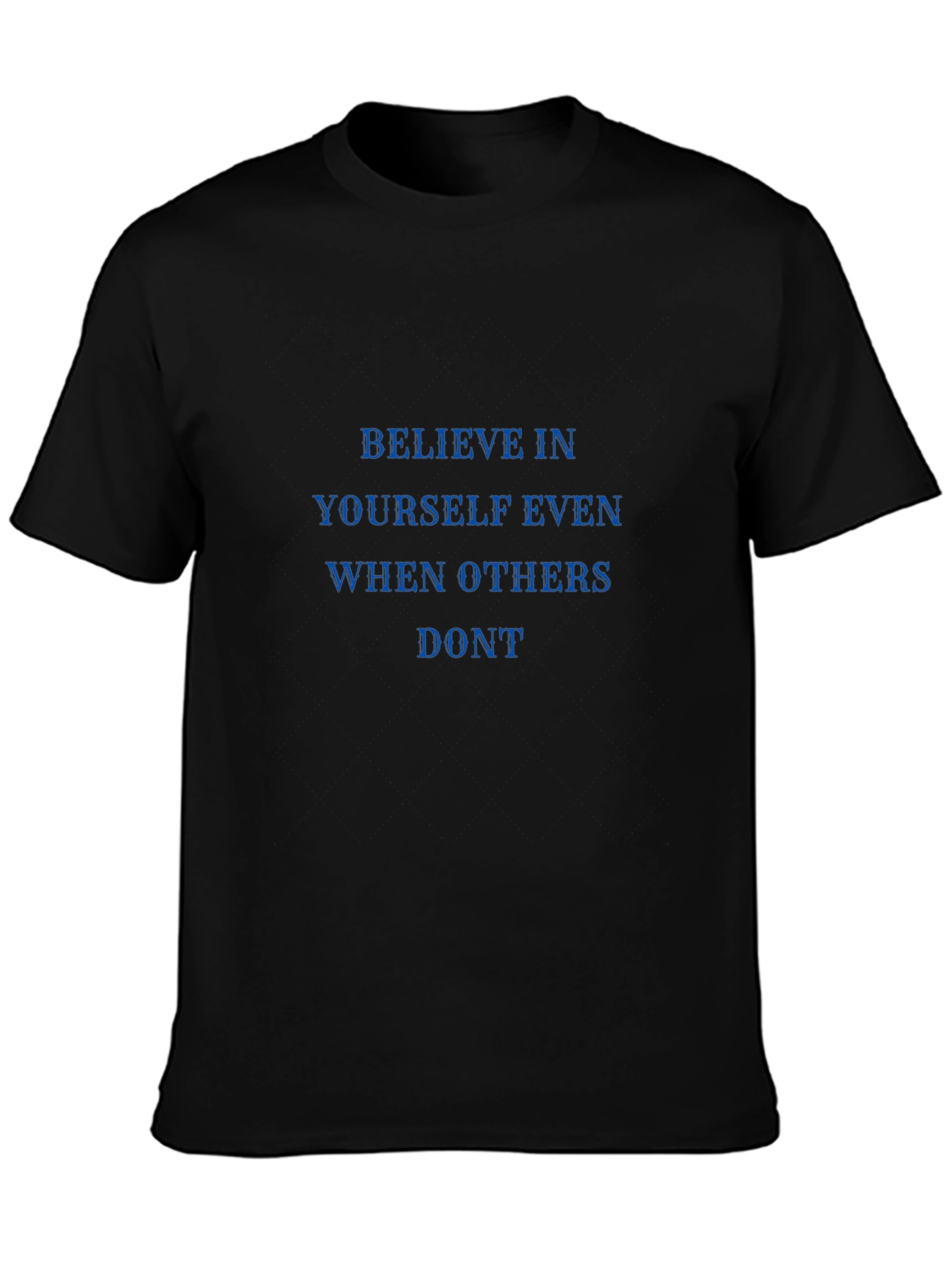Black Believe in Yourself Black Tee view 3