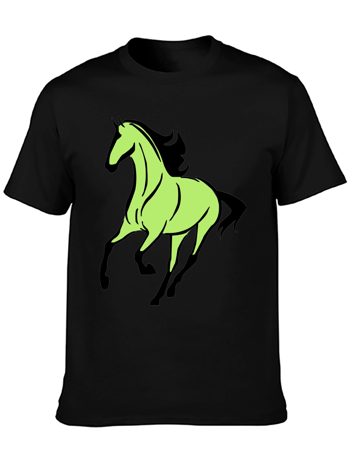 Black Horse Graphic Tee - Black view 3
