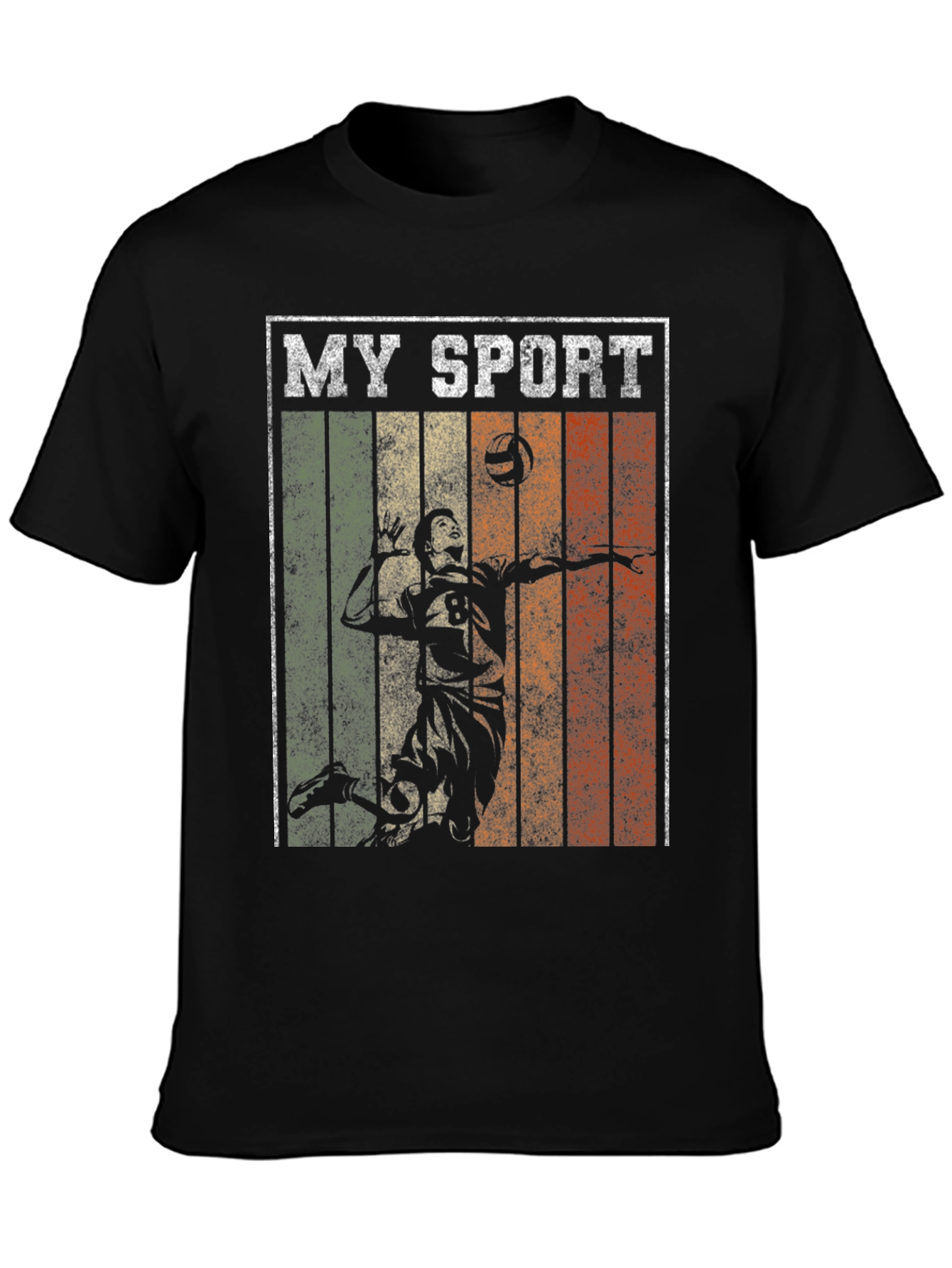 Black My Sport Volleyball Graphic Tee view 3