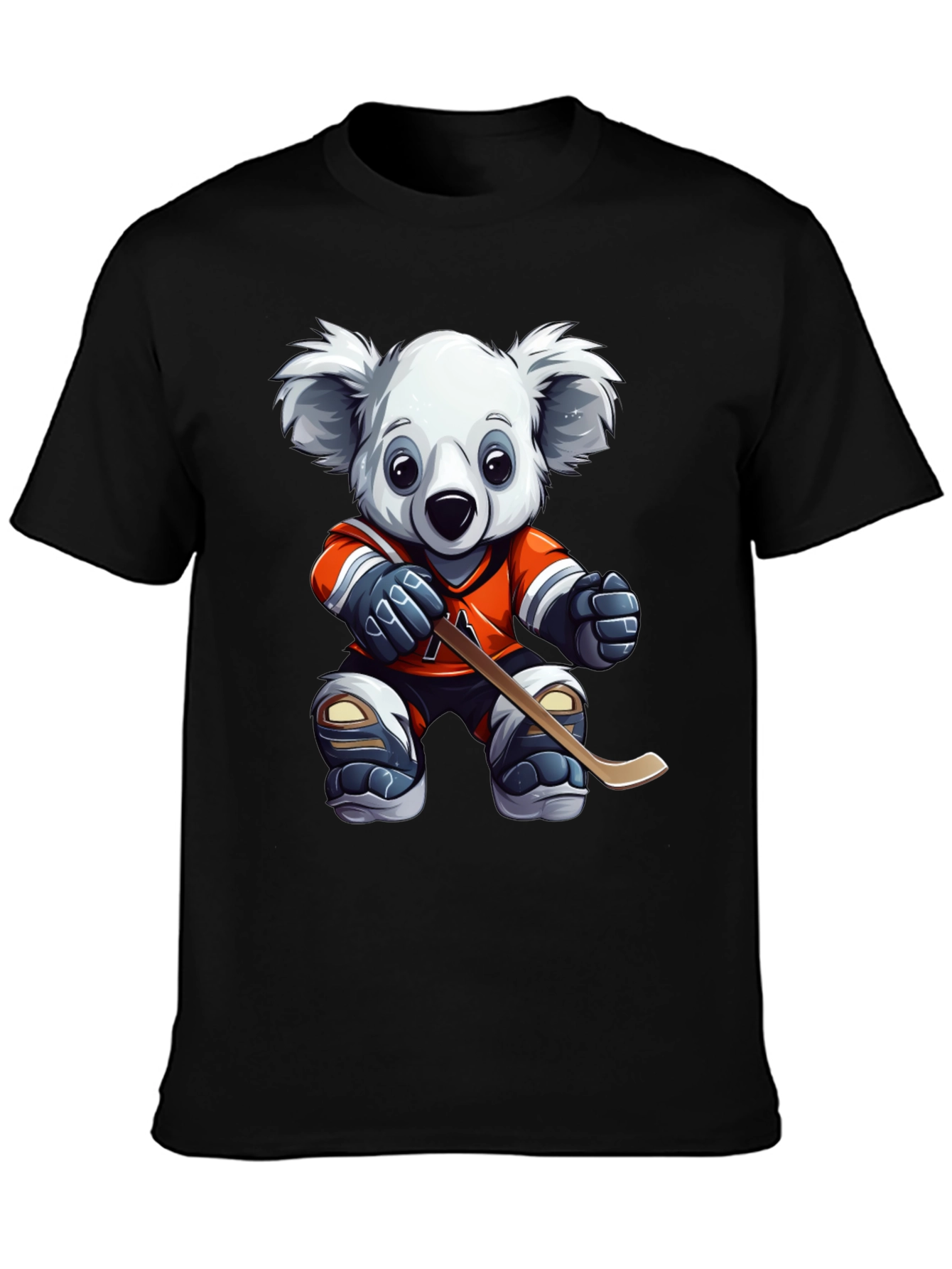 Koala Hockey Player Graphic Tee - Black - 3
