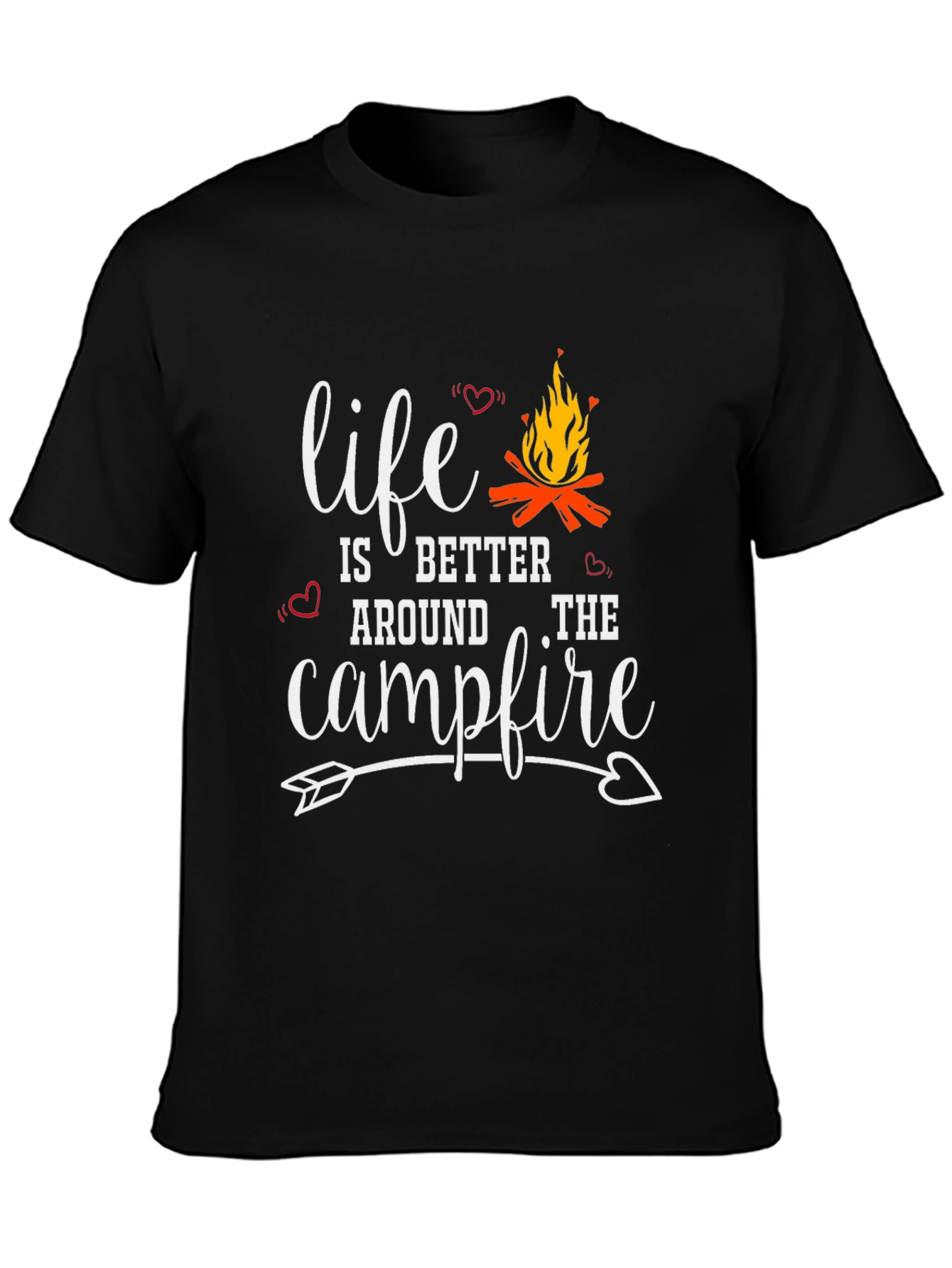 Black Life is Better Around the Campfire Graphic Tee view 3